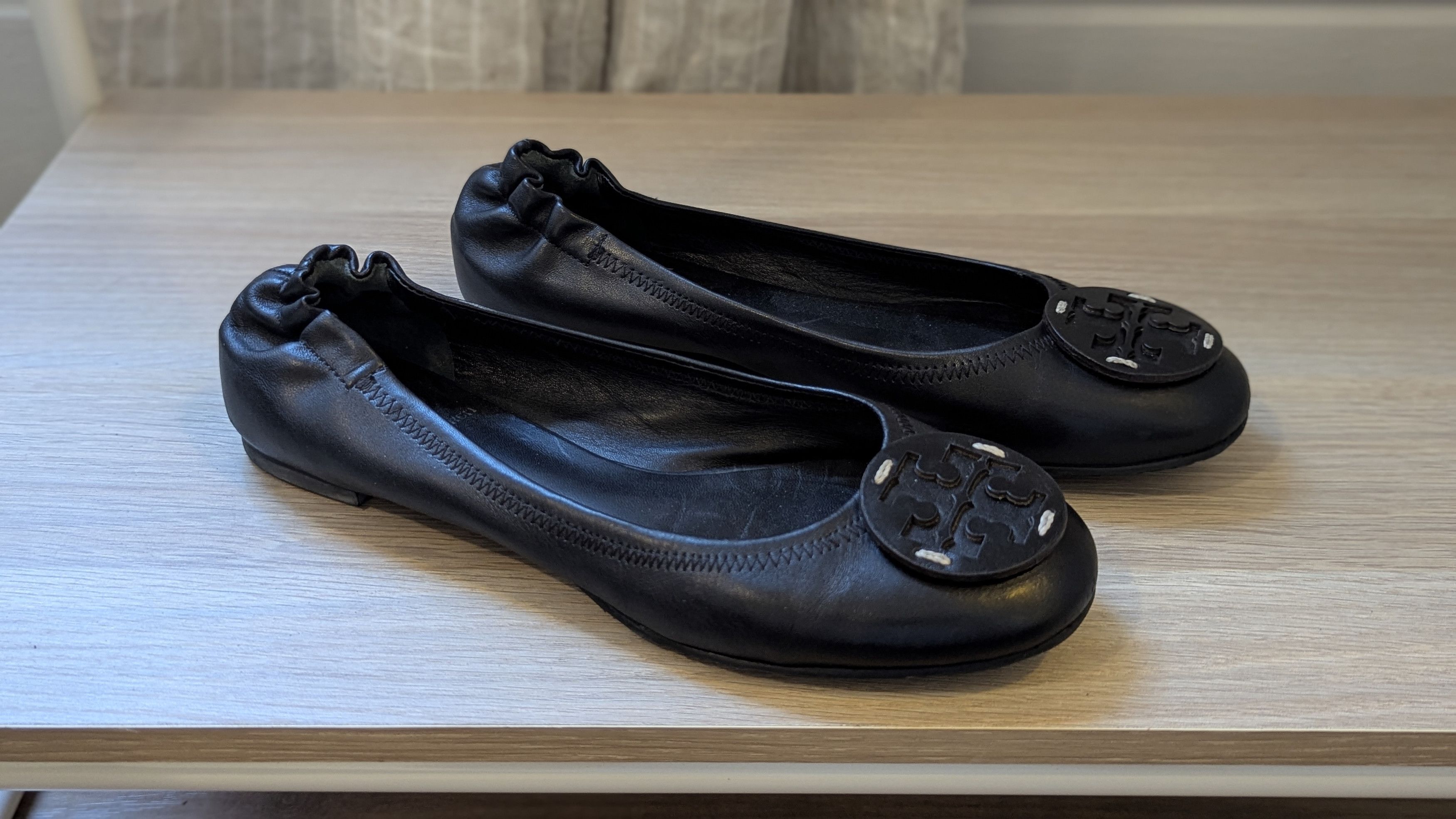 Tory Burch Black leather ballerina Size US 7 / IT 37 - 1 Thumbnail