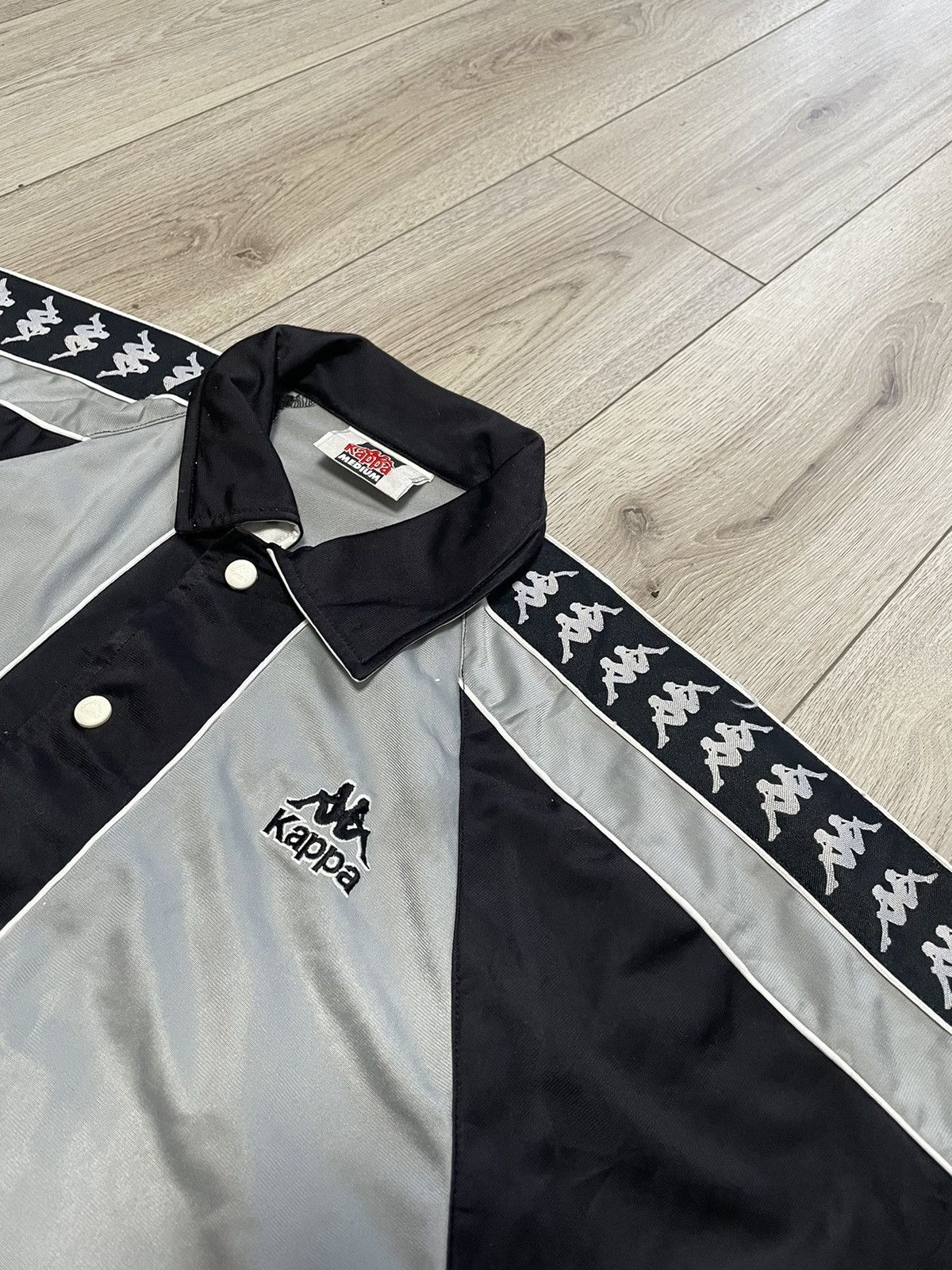 Kappa Vintage 90s Kappa Bottom T Shirt Big Logo Tee Stripes Y2K Size US L / EU 52-54 / 3 - 4 Thumbnail
