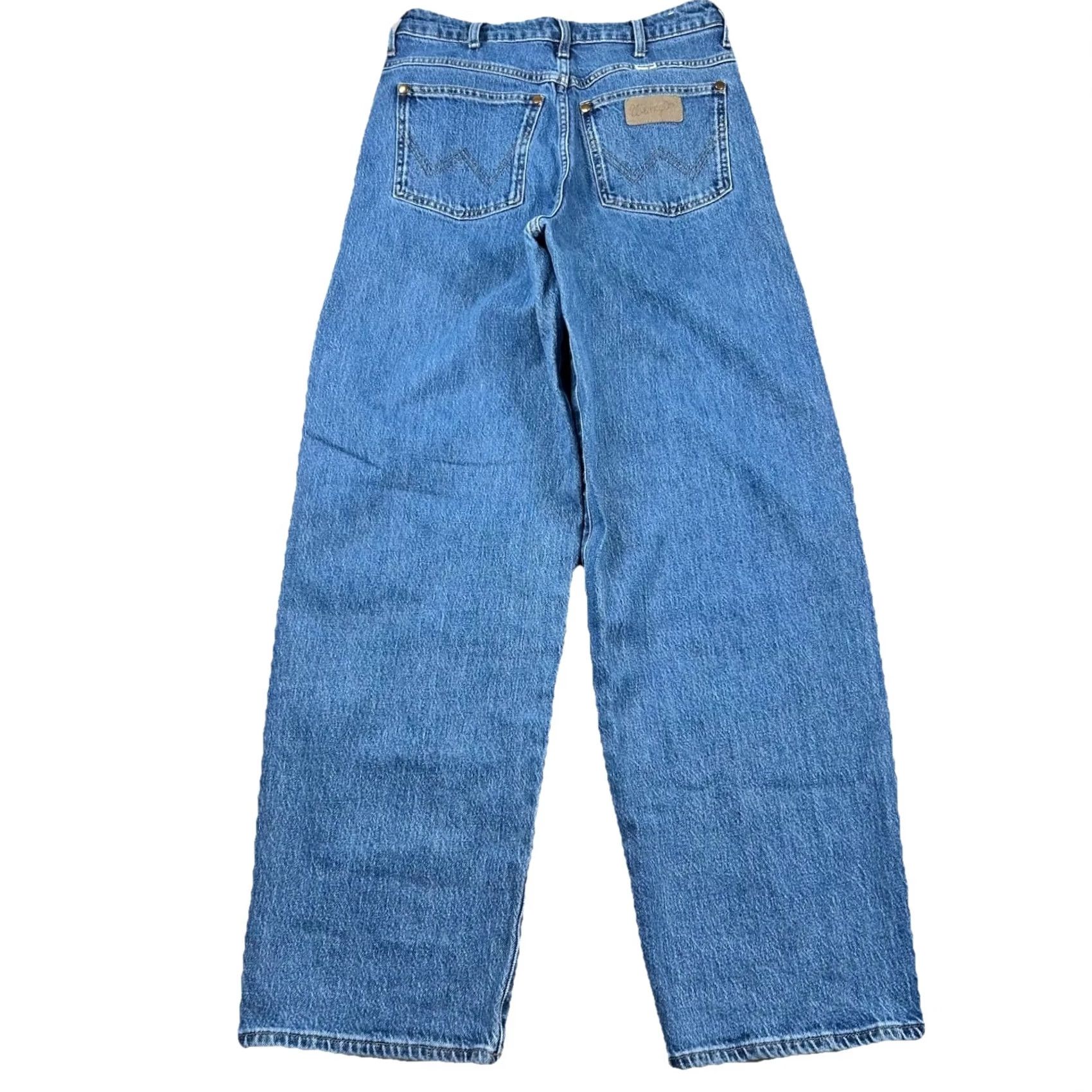 Wrangler VINTAGE Wrangler Barrel Jeans Womens 27 High Rise Cowboy 652 Western Country Farmer Jeans Blue Cotton Spandex 5-Pocket Inseam 31 Womens Size 27" / US 4 / IT 40 - 2 Thumbnail