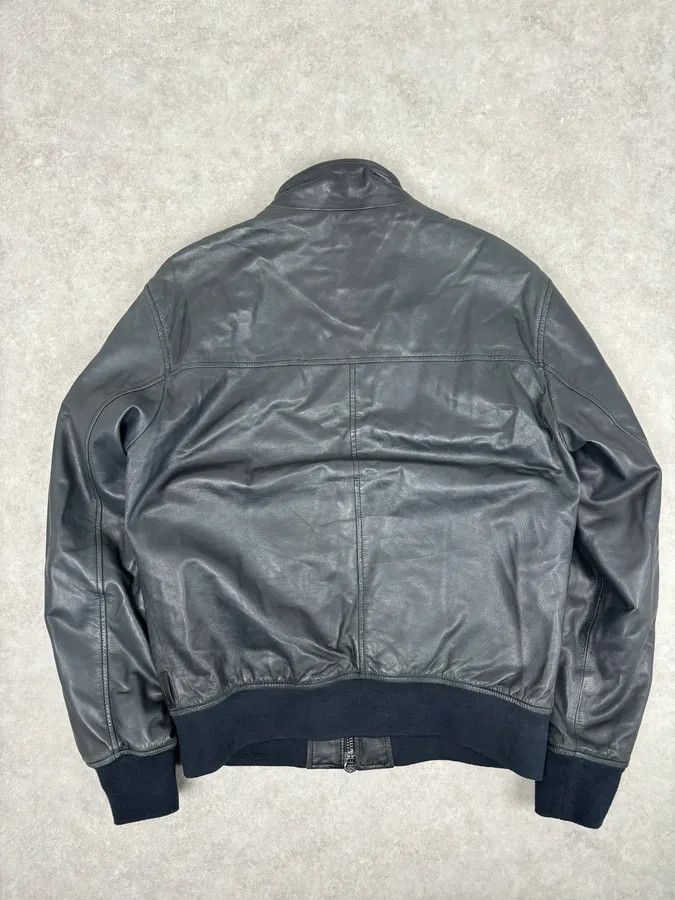 Emporio Armani SS2020 Emporio Armani Black Leather Zip-Up Jacket Size US M / EU 48-50 / 2 - 5 Thumbnail