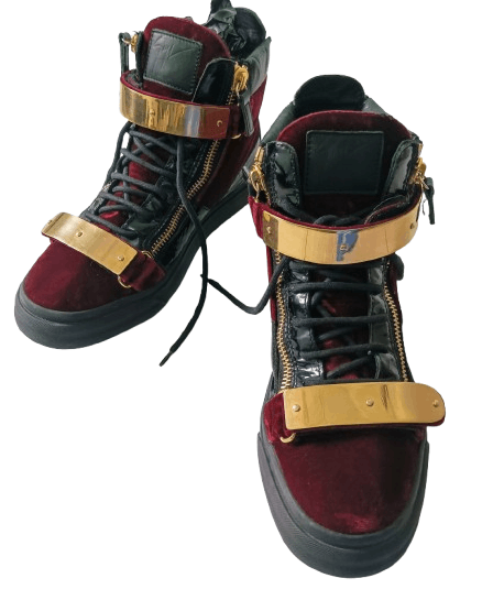 Other Giuseppe Zanotti Navy Blue/Black Coby High Tops[Authentic] Size US 7 / EU 40 - 14 Thumbnail