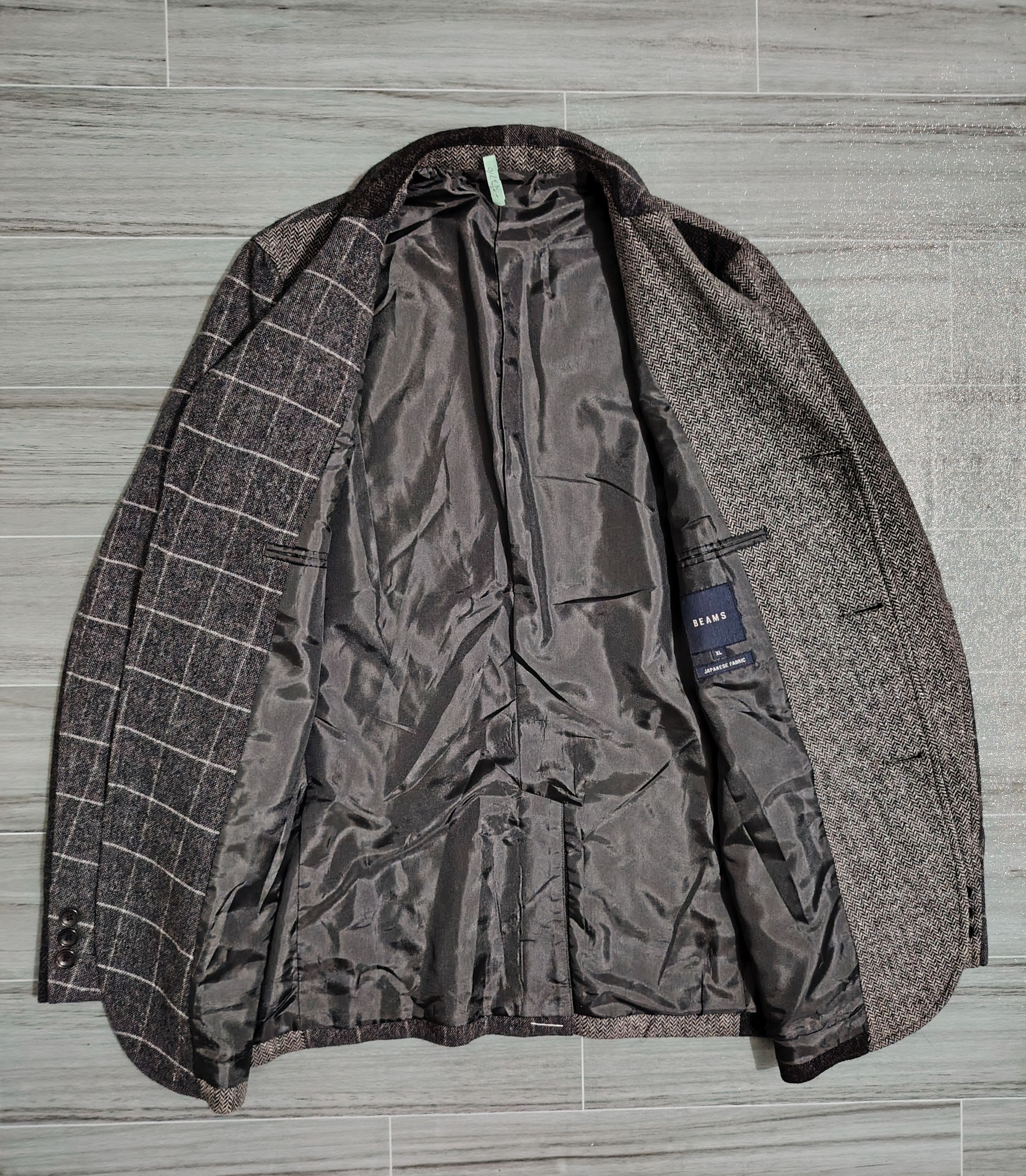Beams Japan BEAMS - Crazy 3-B Wool Tailored Jacket Size 46R - 6 Thumbnail