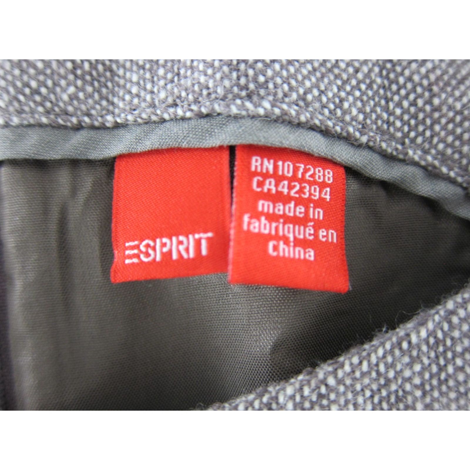 Esprit VINTAGE Esprit Dress Cap Sleeve Wool Brown Round Neck Shift Smock Tunic 10 Women Knee Length 80s 90s Vintage Style Dress Mens Womens Size L / US 10 / IT 46 - 3 Thumbnail