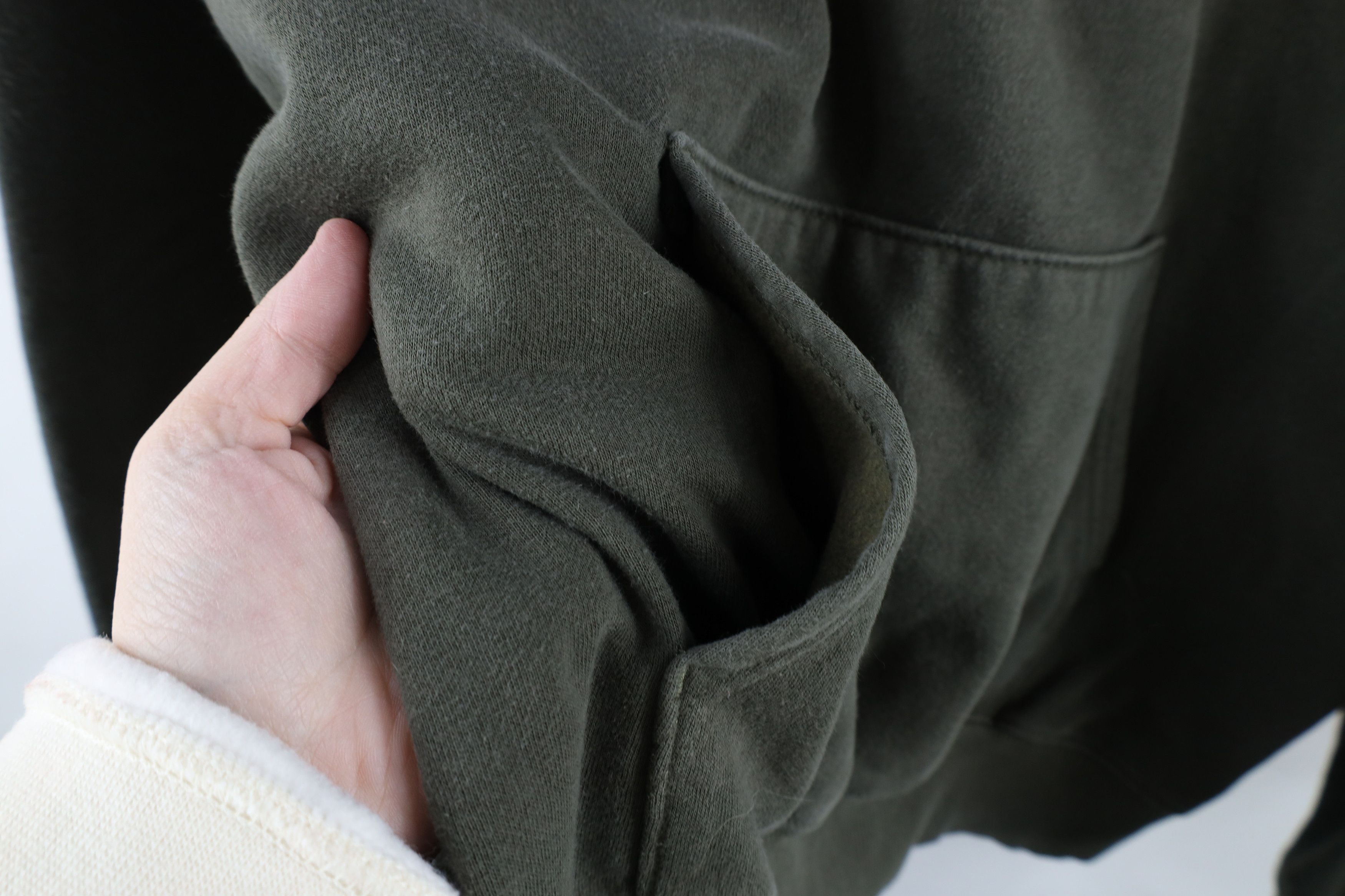 The North Face × Vintage Vintage The North Face Out Big Logo Hoodie Sweatshirt Olive Size US M / EU 48-50 / 2 - 5 Thumbnail