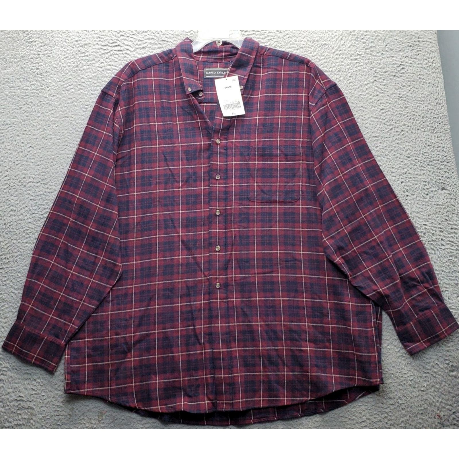 Vintage David Taylor Mens Flannel Shirt XXL Multi Plaid Long Sleeve Button-Down Shirt Size US XXL / EU 58 / 5 - 2 Thumbnail
