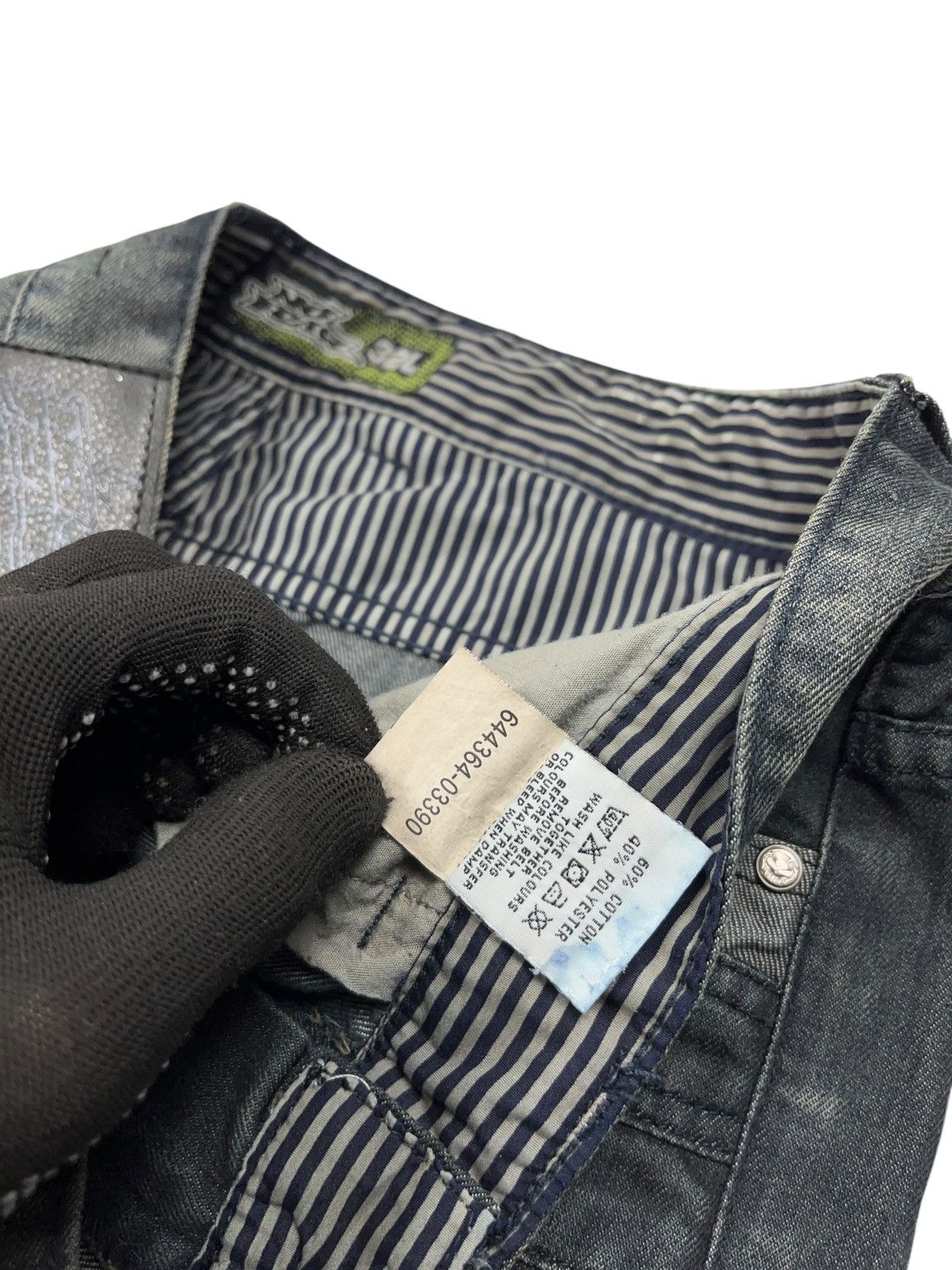 Japanese Brand × No Fear × Vintage Vintage y2k No Fear Washed Cargo Jeans Japanese Style Size US 32 / EU 48 - 8 Thumbnail