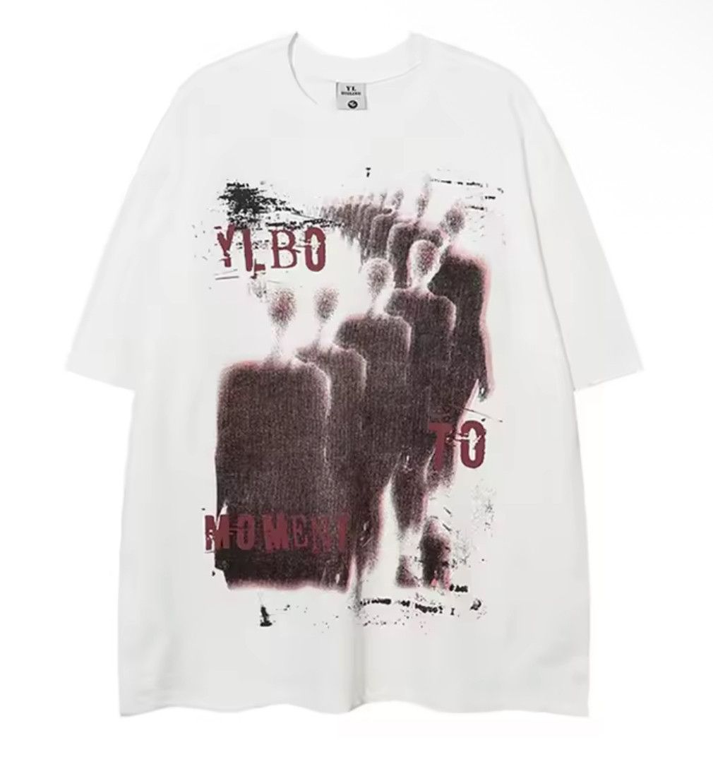 Japanese Brand Gothic 90s Streetwear Shadow Moment Print T-Shirt Punk Tees Size US M / EU 48-50 / 2 - 2 Thumbnail