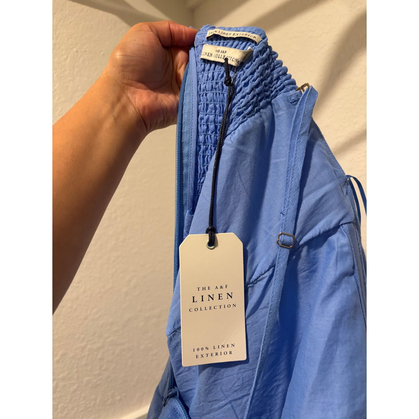 Abercrombie & Fitch NWT ABERCROMBIE & FITCH Premium Linen Dress Sz Large Tall Size L / US 10 / IT 46 - 5 Thumbnail