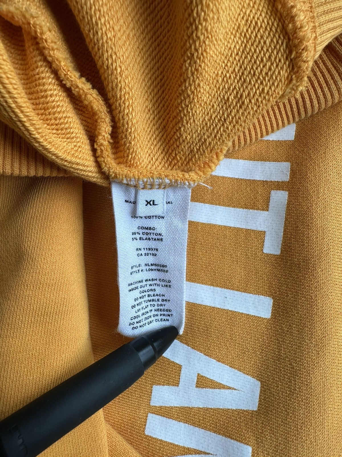Helmut Lang Helmut lang core logo L/S orange Size US XL / EU 56 / 4 - 4 Thumbnail