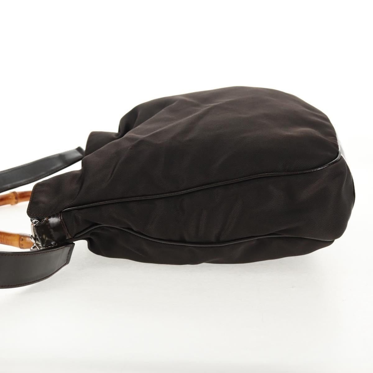 Gucci GUCCI Bamboo Hand Bag Nylon Brown Size ONE SIZE - 4 Thumbnail