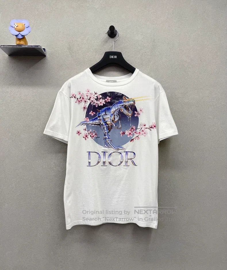 Dior Dior Cherry Blossom Dinosaur Short Sleeve Size US XXS / EU 40 - 1 Thumbnail