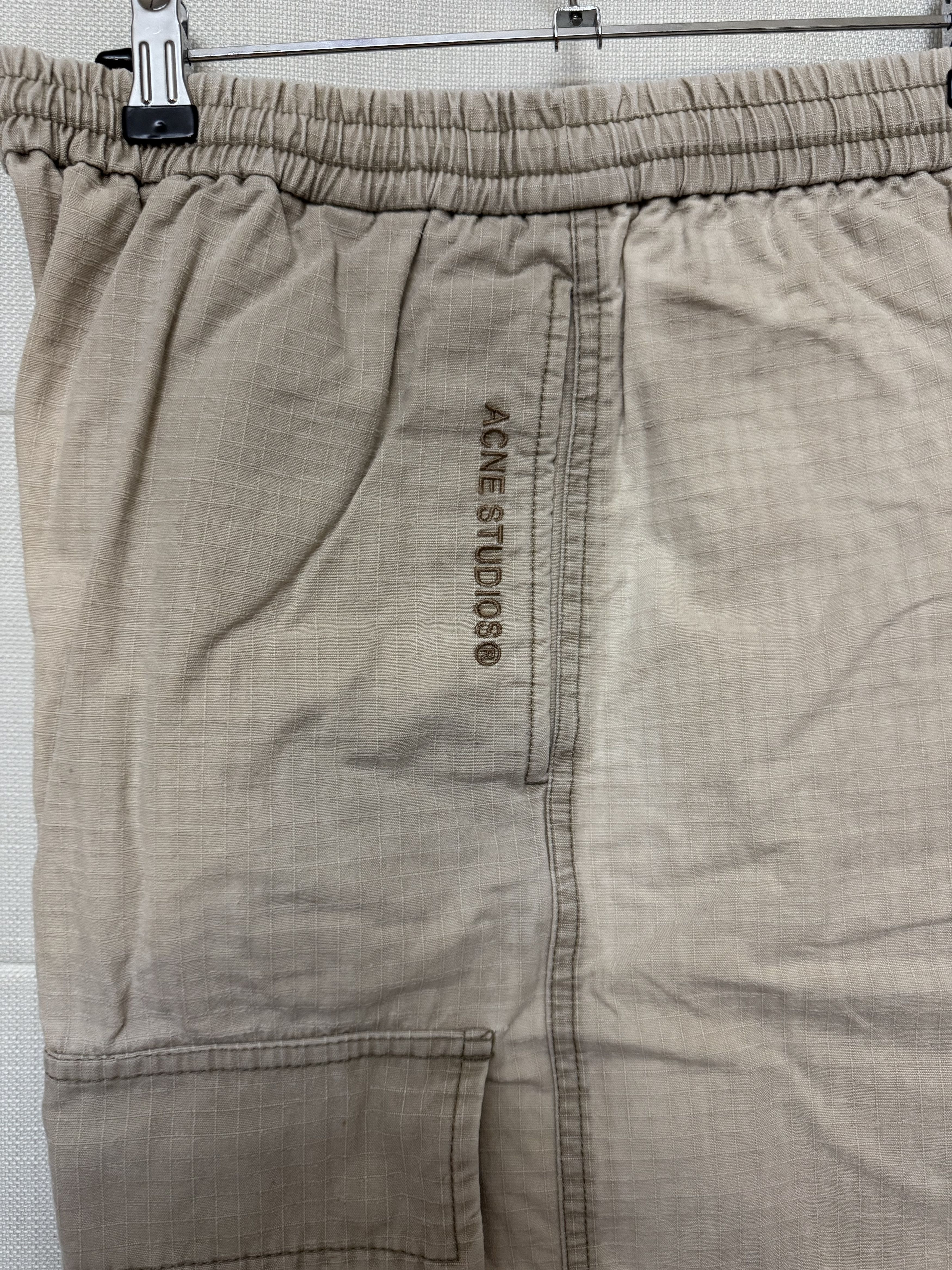 Authentic Acne Studios off-White Beige Cargo Pants