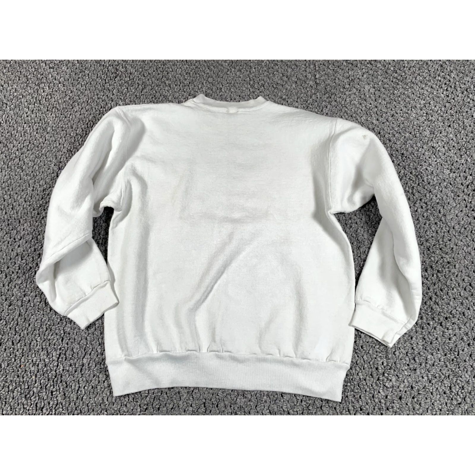 Vintage VTG 90s Shut Up and Pitch Sweatshirt Adult XL White Oneita Power Sweaters Size US XL / EU 56 / 4 - 2 Thumbnail