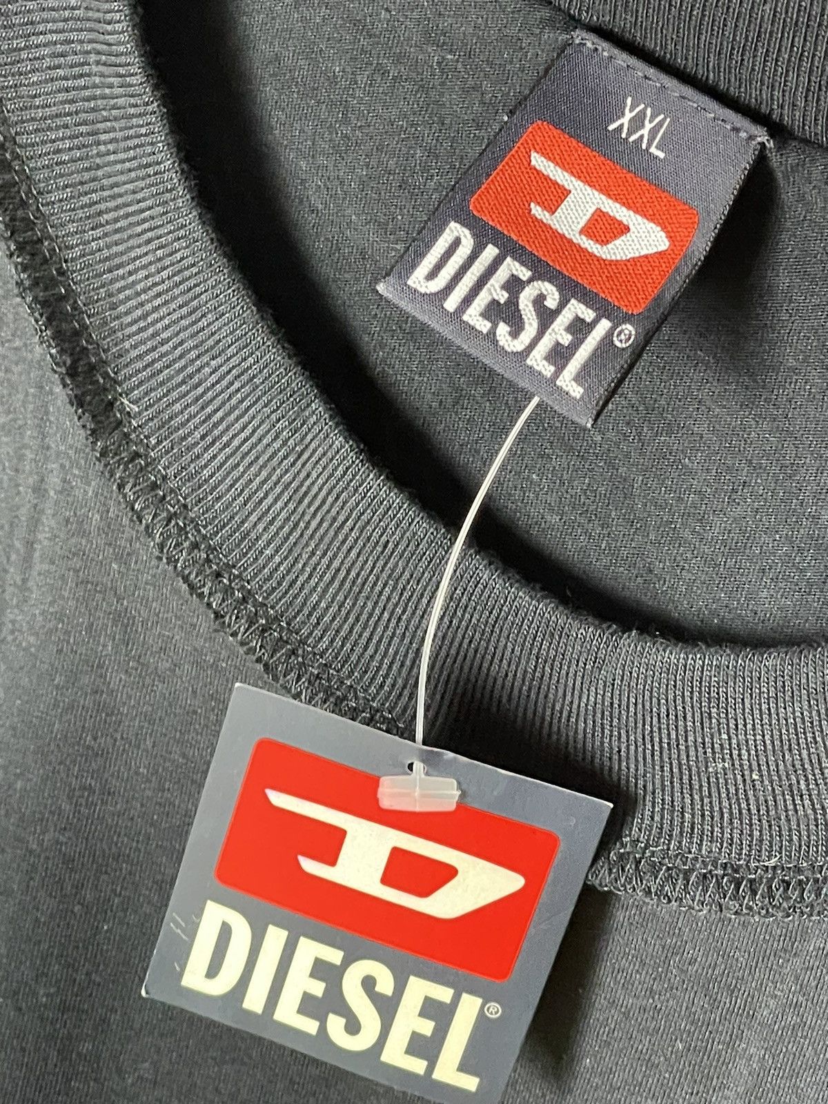 Diesel × Vintage DIESEL PHYSICAL ORANGE LOGO LONG SLEEVE SWEATSHIRT Size US XXL / EU 58 / 5 - 9 Thumbnail