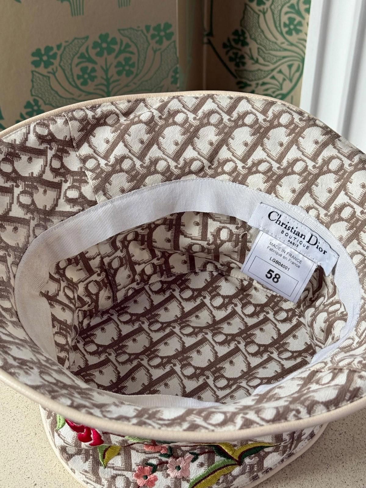 Dior Christian Dior by John Galliano Oblique Monogram Floral Hat Size ONE SIZE - 5 Thumbnail