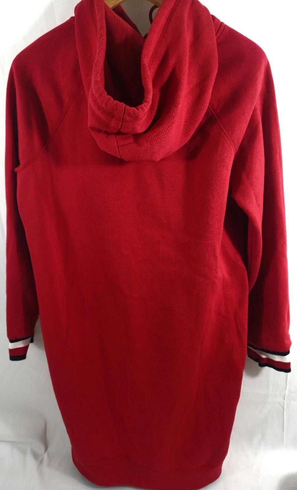Tommy Hilfiger Tommy Hilfiger Logo Hoodie Sweatshirt Dress Size L Red Cozy Size L / US 10 / IT 46 - 3 Thumbnail