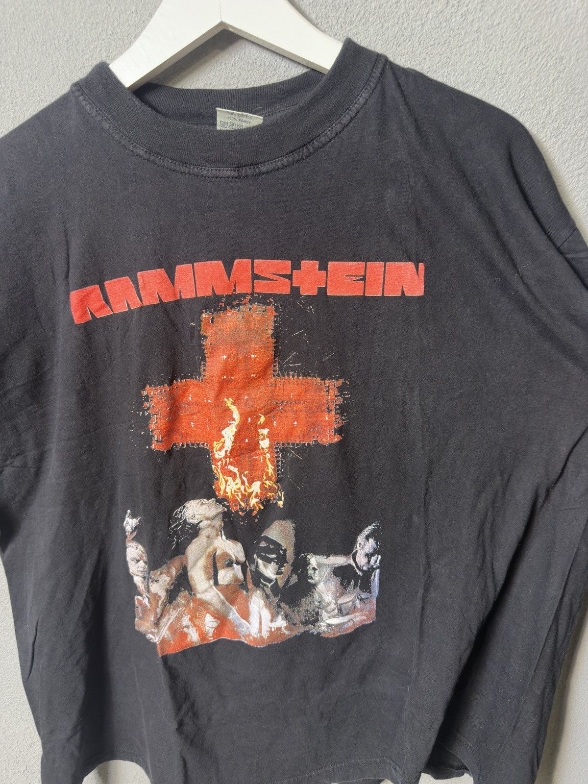 Band Tees × Vintage Rammstein vintage 00s t shirt double logo Size US XL / EU 56 / 4 - 2 Thumbnail