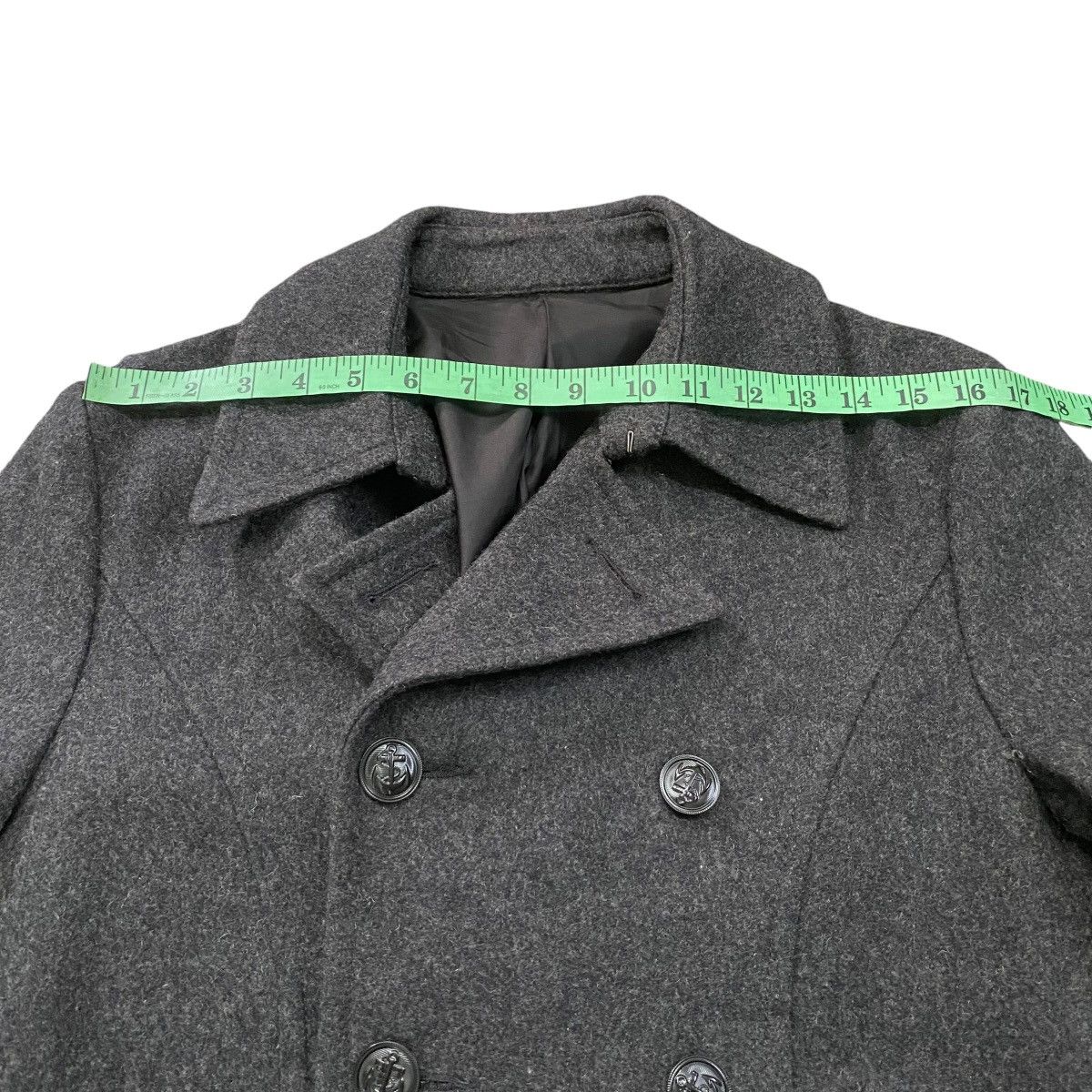 Japanese Brand × PPFM × Vintage Vintage Ppfm Peacoat Button Jacket S Size Darkgrey Colour Size US S / EU 44-46 / 1 - 12 Thumbnail