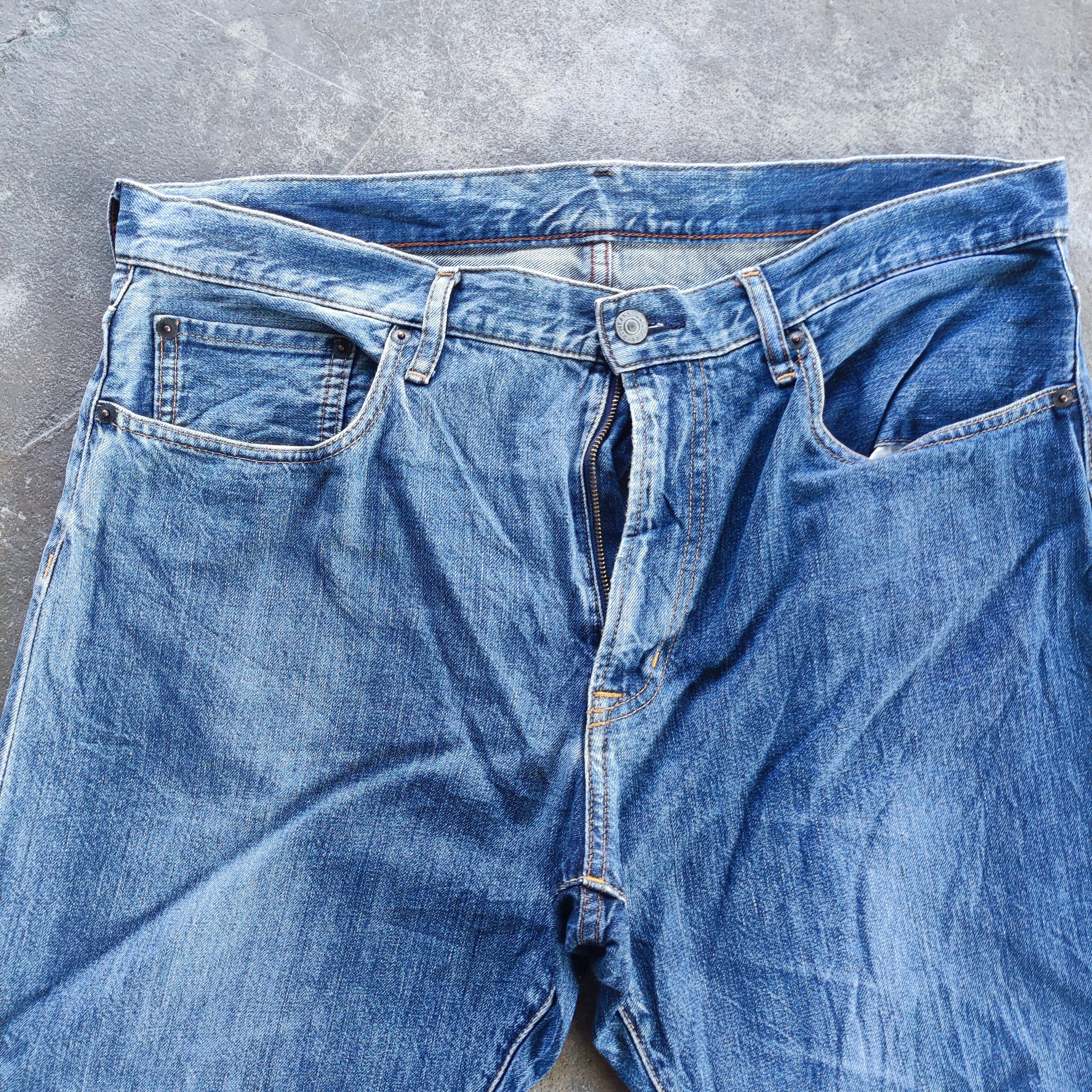 Japanese Brand Vintage GU Brand Buggy Jeans Ripped Faded Pants Size US 38 / EU 54 - 3 Thumbnail