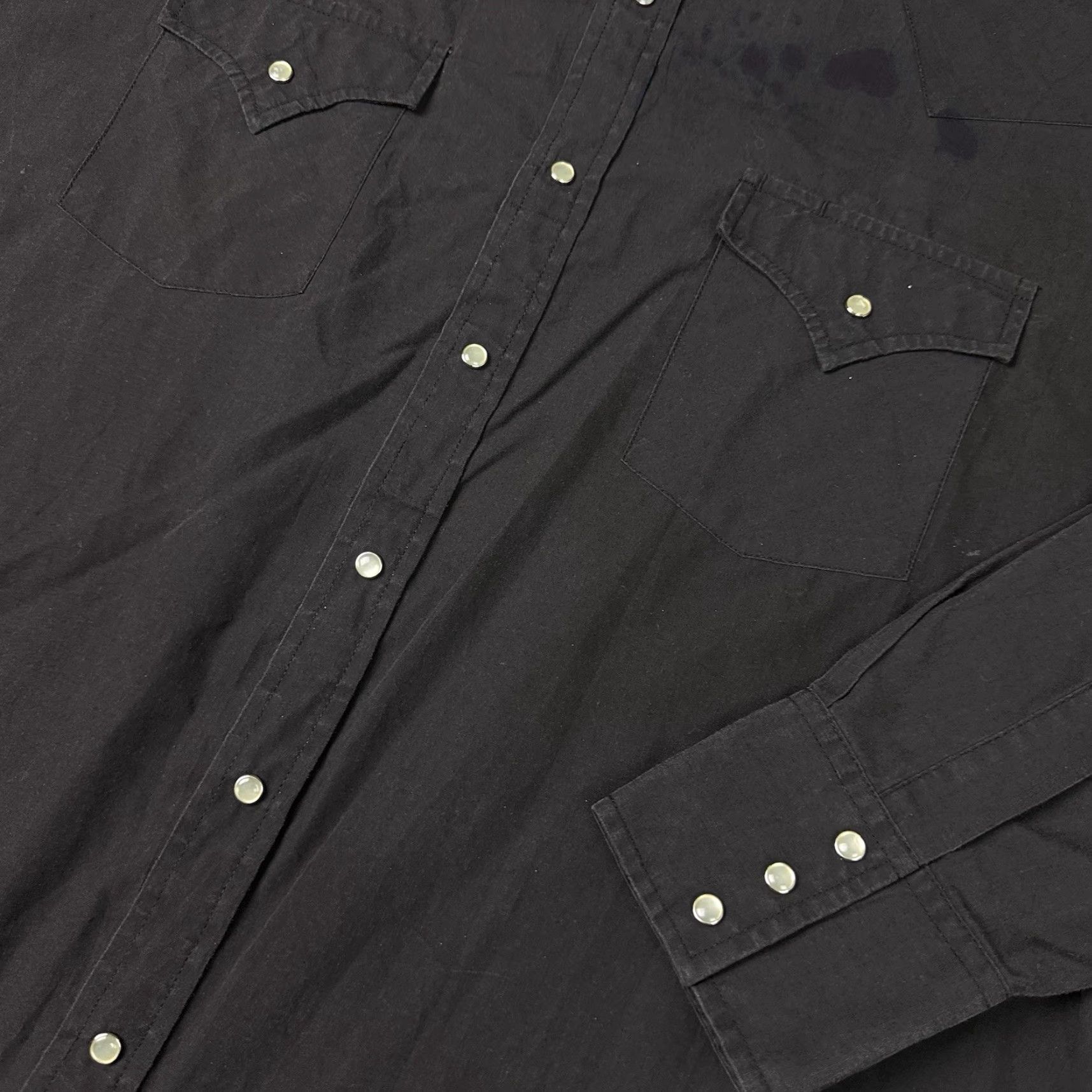 Vintage VINTAGE Ely Plains Shirt Mens XL Black Pearl Snap Cowboy Rockabilly Size US XL / EU 56 / 4 - 3 Thumbnail