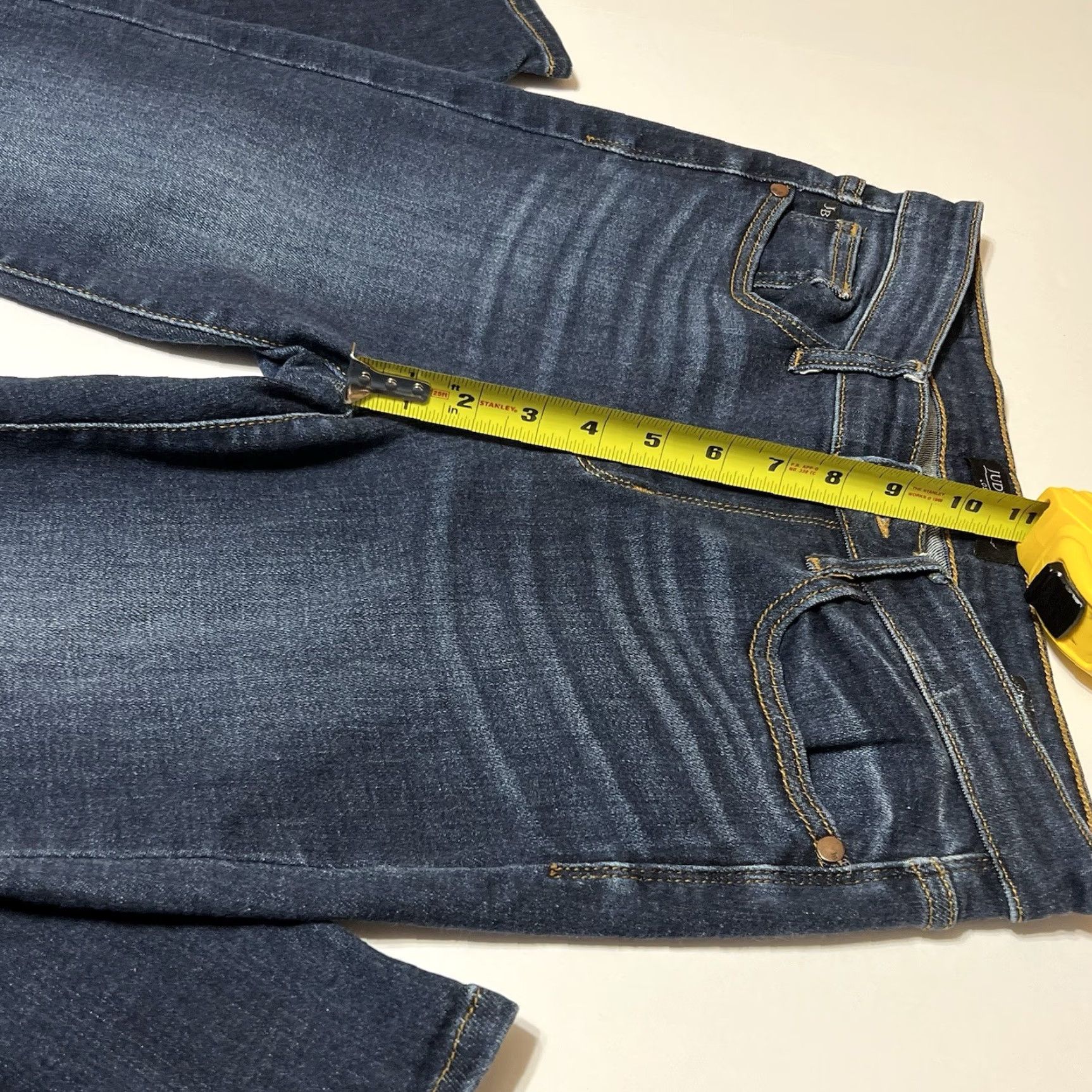 Vintage Judy Blue Bootcut Jeans Women’s 7/28 (30x29) Dark Wash Stretch Denim Blue Size 28" / US 6 / IT 42 - 4 Thumbnail