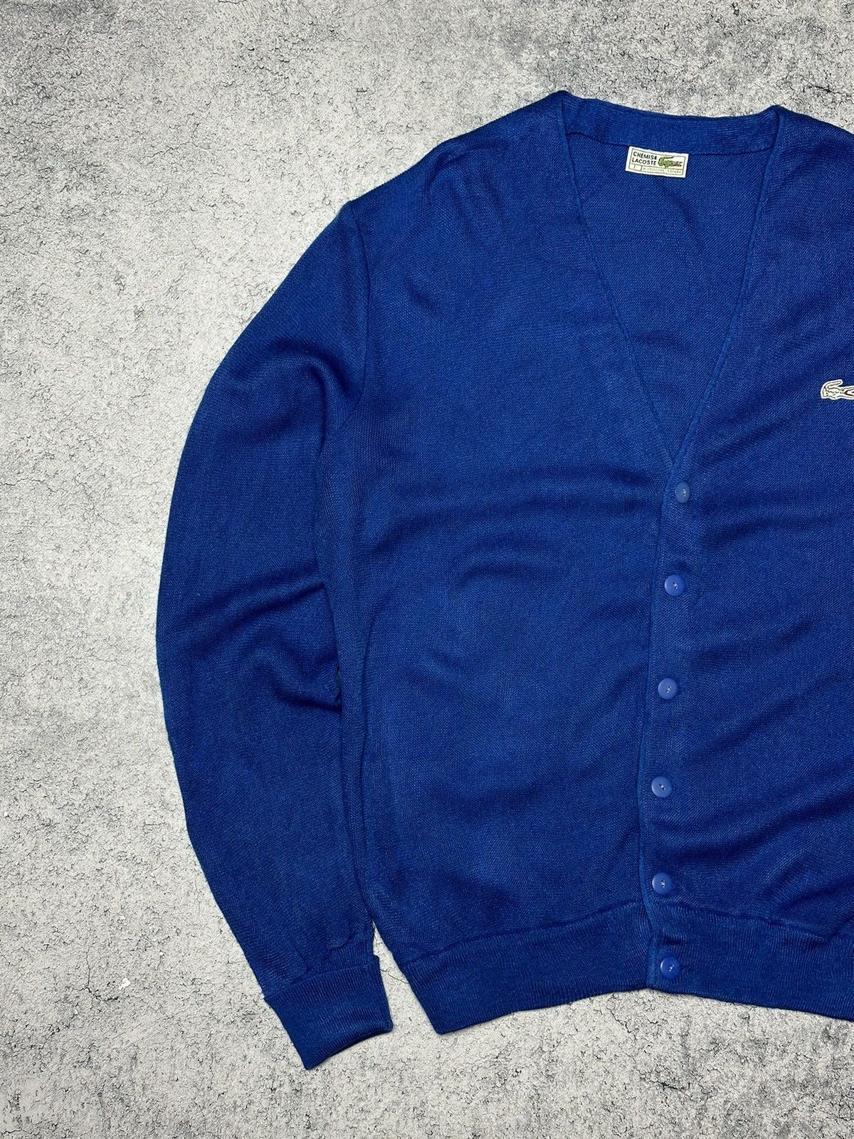 Lacoste Vintage Lacoste Chemise Cardigan Sweater Size US XXL / EU 58 / 5 - 2 Thumbnail
