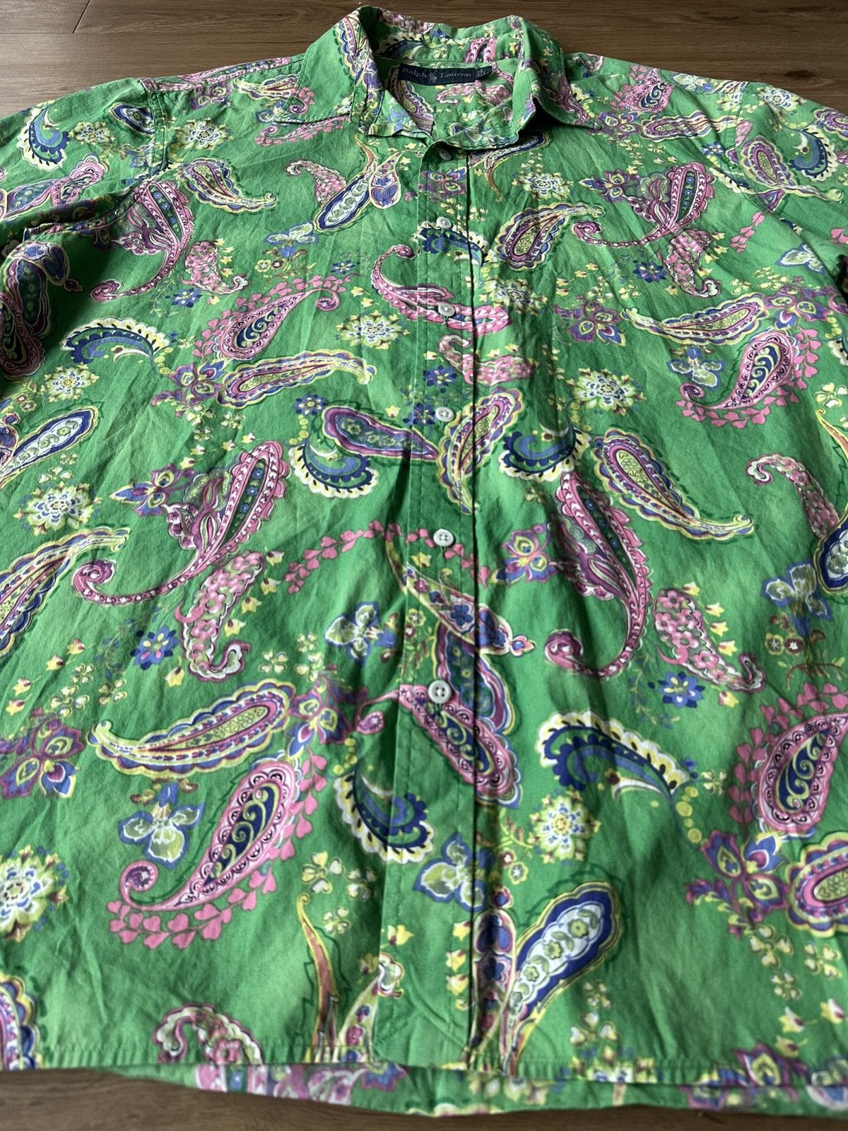 Polo Ralph Lauren Vintage 90s Polo Ralph Lauren Bandana Style Shirt Size US L / EU 52-54 / 3 - 3 Thumbnail