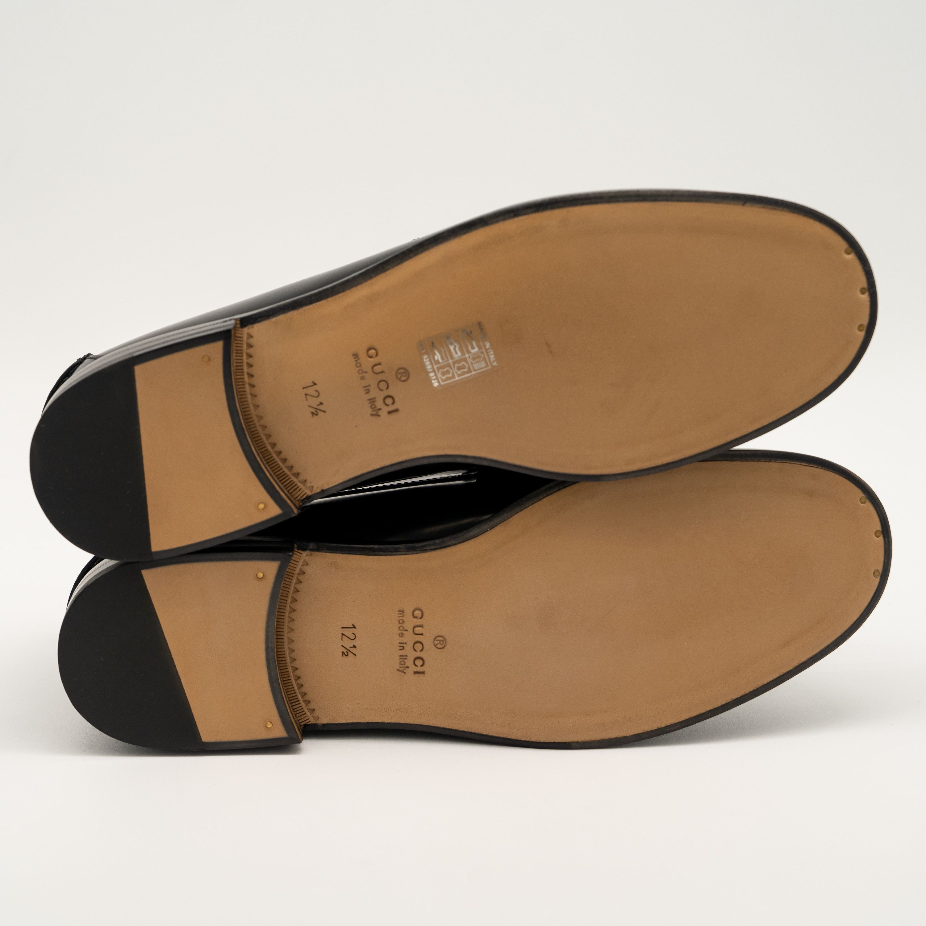 Gucci size 12.5G 13 US Gucci GG Loafer Tassel Black Leather Canvas Size US 13 / EU 46 - 7 Thumbnail