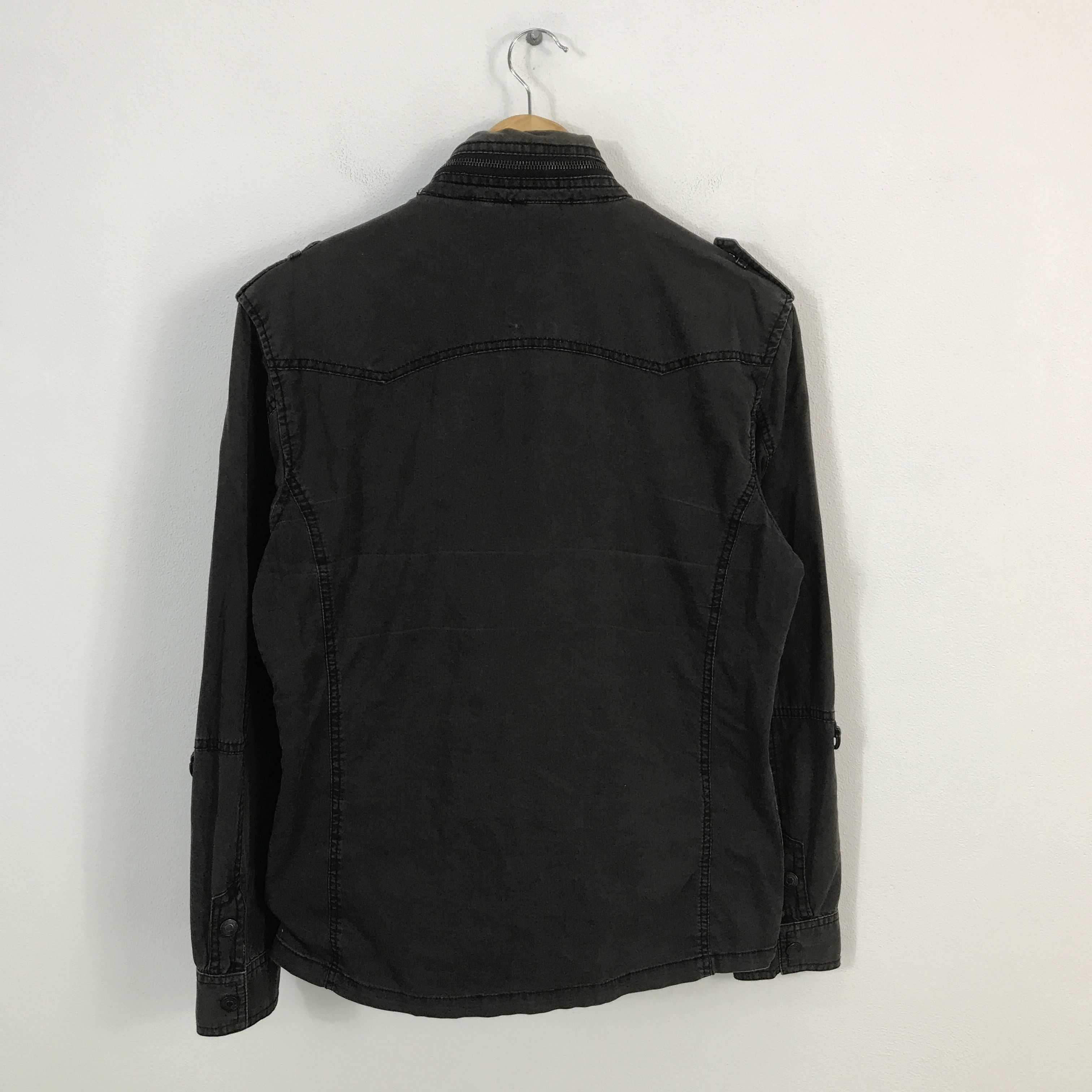 In The Attic × Japanese Brand In The attic black Faded zipper jacket japanese brand Size US L / EU 52-54 / 3 - 2 Thumbnail