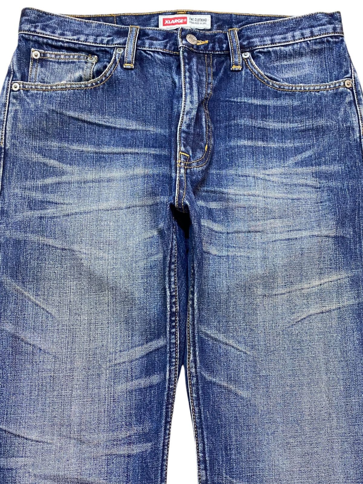 Xlarge Vintage X Large Selvedge Distressed Whisker Loose Jeans Size US 32 / EU 48 - 3 Thumbnail