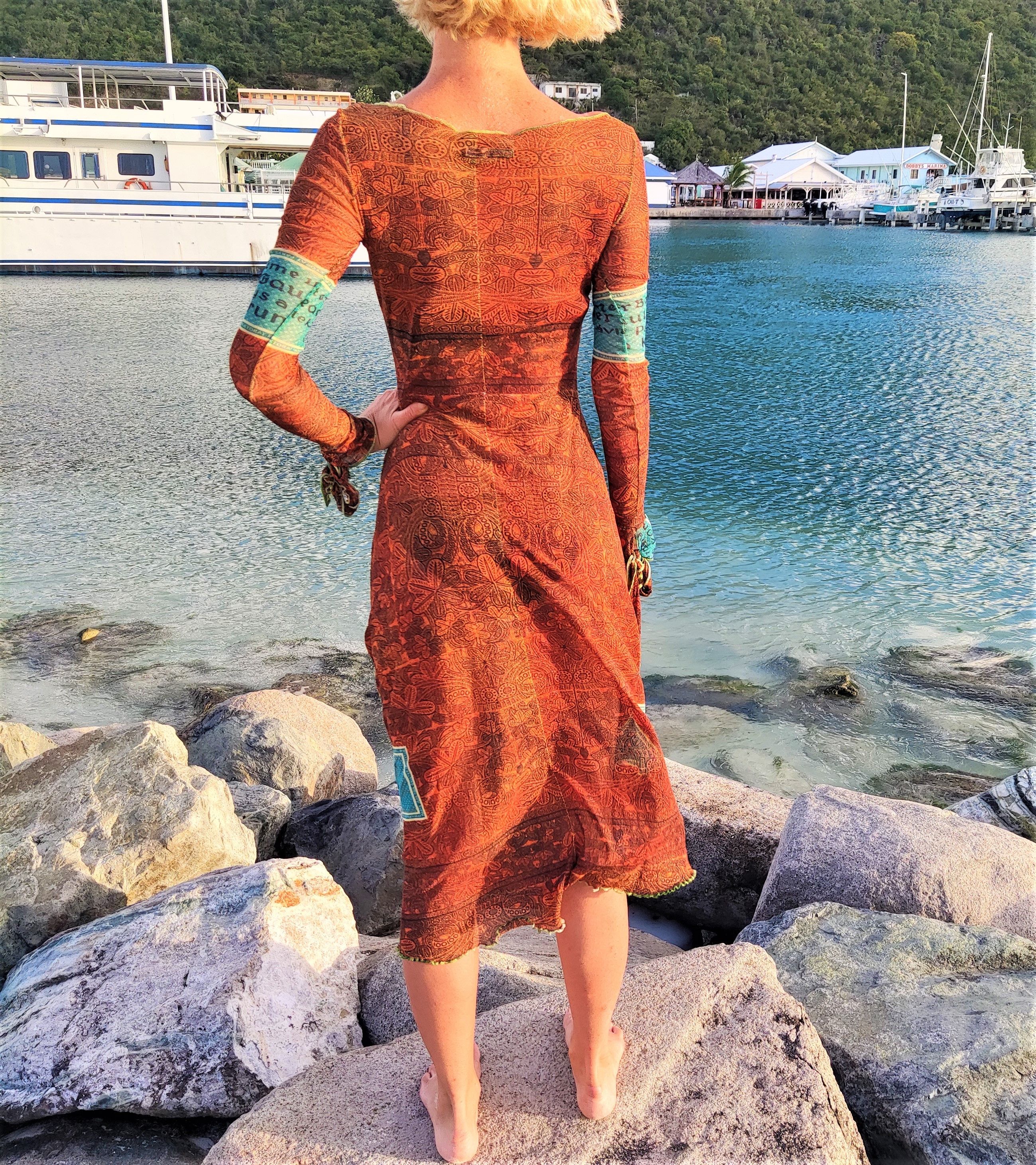 Jean Paul Gaultier Jean Paul Gaultier Tatouages Mesh Tattoo Runway Dress Size M / US 6-8 / IT 42-44 - 9 Thumbnail
