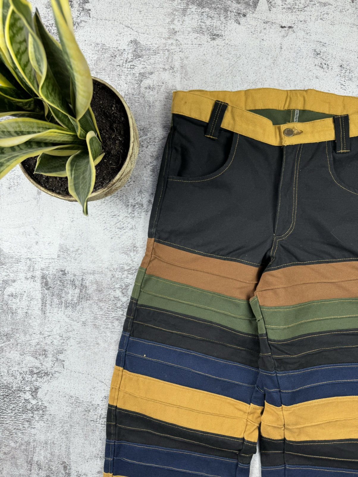 Carhartt Vintage 90S Striped Distressed Carpenter Carhartt Jeans Size US 30 / EU 46 - 17 Thumbnail