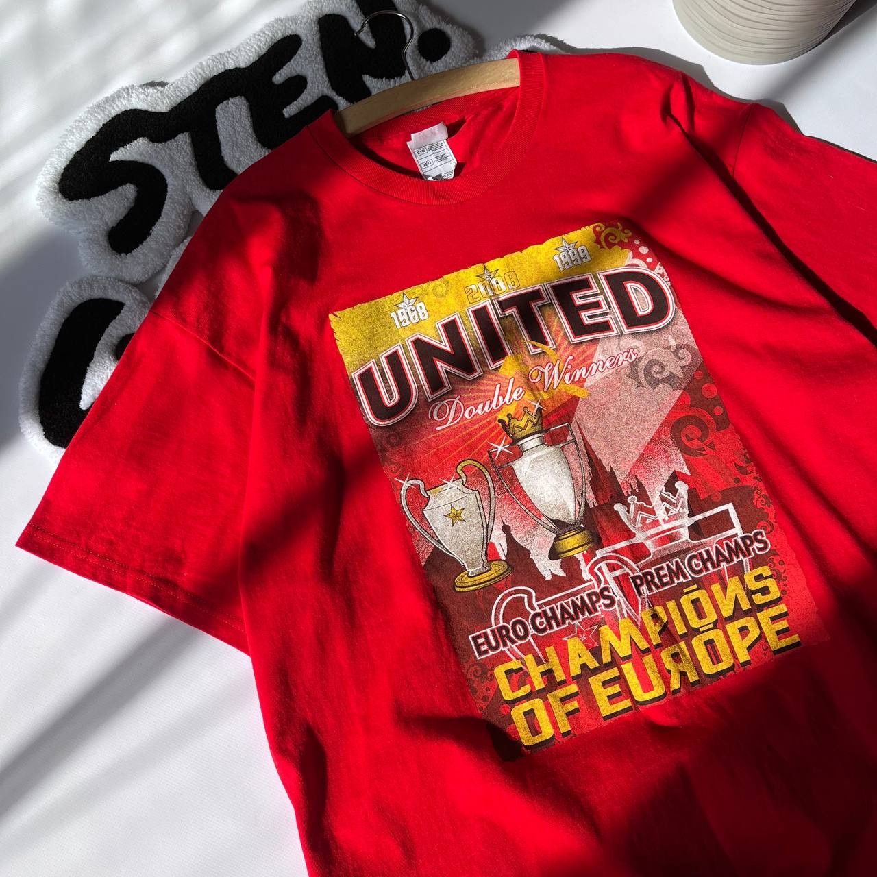 Vintage Manchester United shirt Champions of Europe Premier 2008 Size US XXL / EU 58 / 5 - 4 Thumbnail