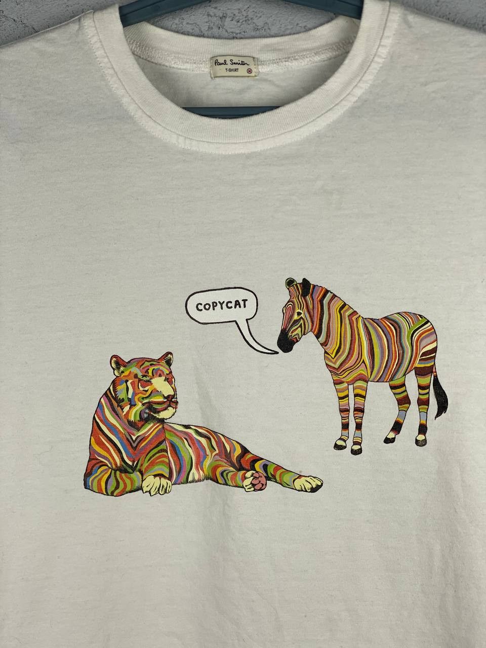Paul Smith PAUL SMITH COLOURED ZEBRA TIGER T SHIRT Size US M / EU 48-50 / 2 - 4 Thumbnail