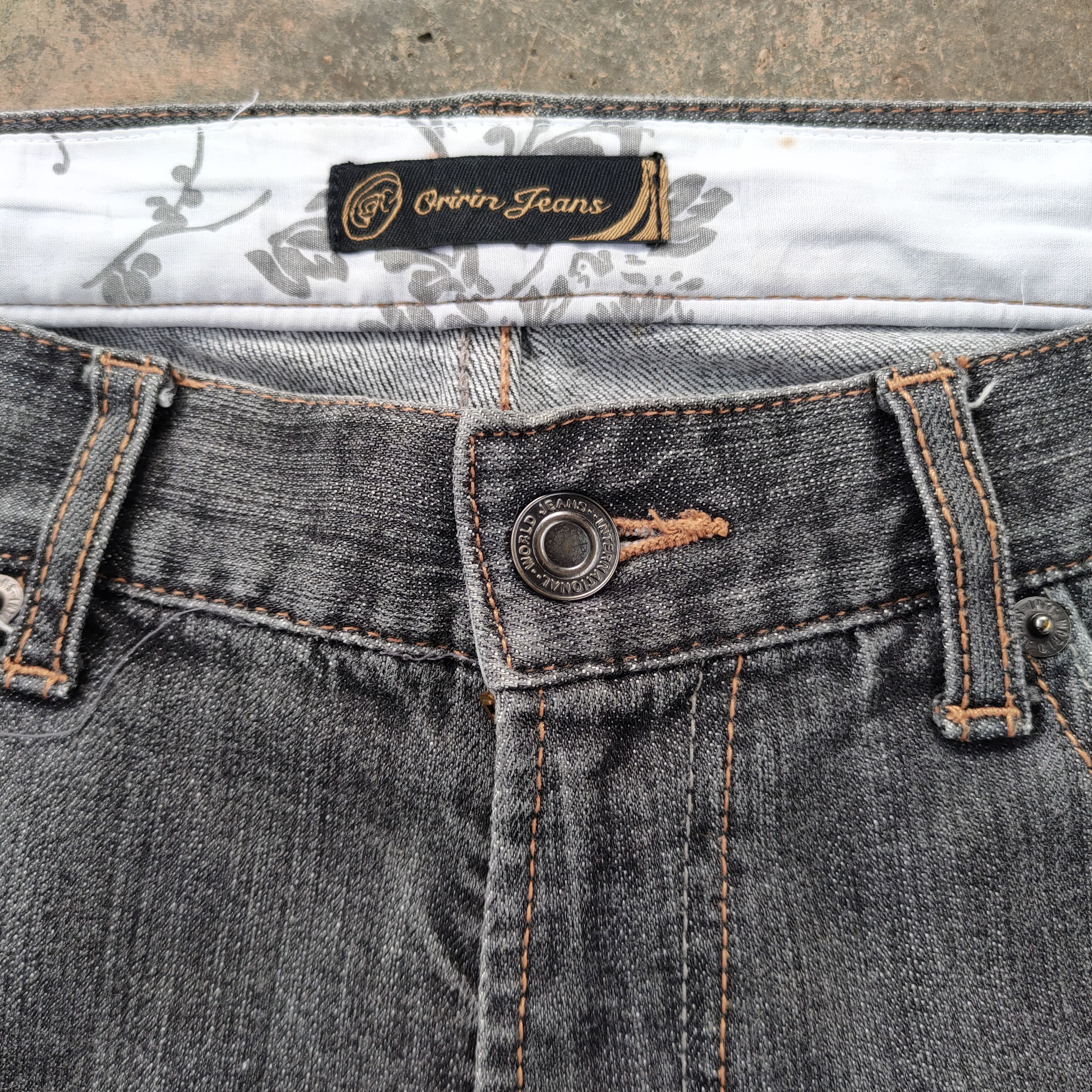 Japanese Brand FLARE Vintage japanese faded black denim jeans pants Size US 32 / EU 48 - 5 Thumbnail