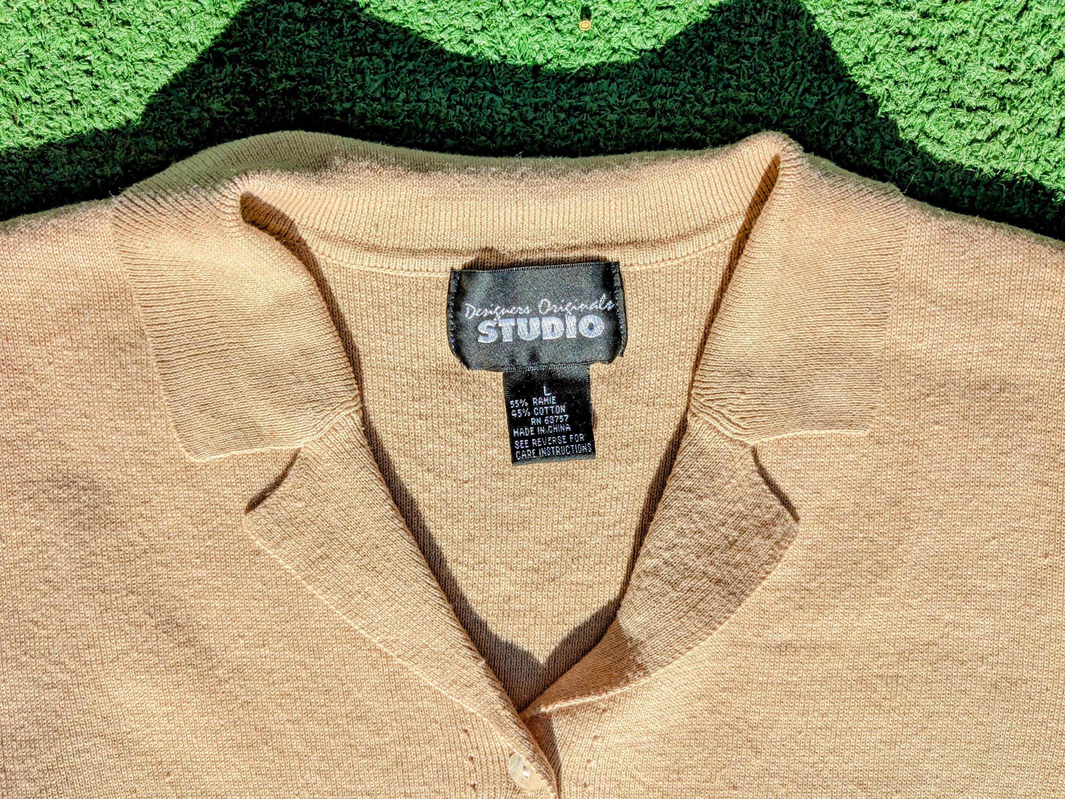 Vintage VTG Designers Originals Studio Button Ramie/Cotton Shirt Top Size L / US 10 / IT 46 - 6 Thumbnail