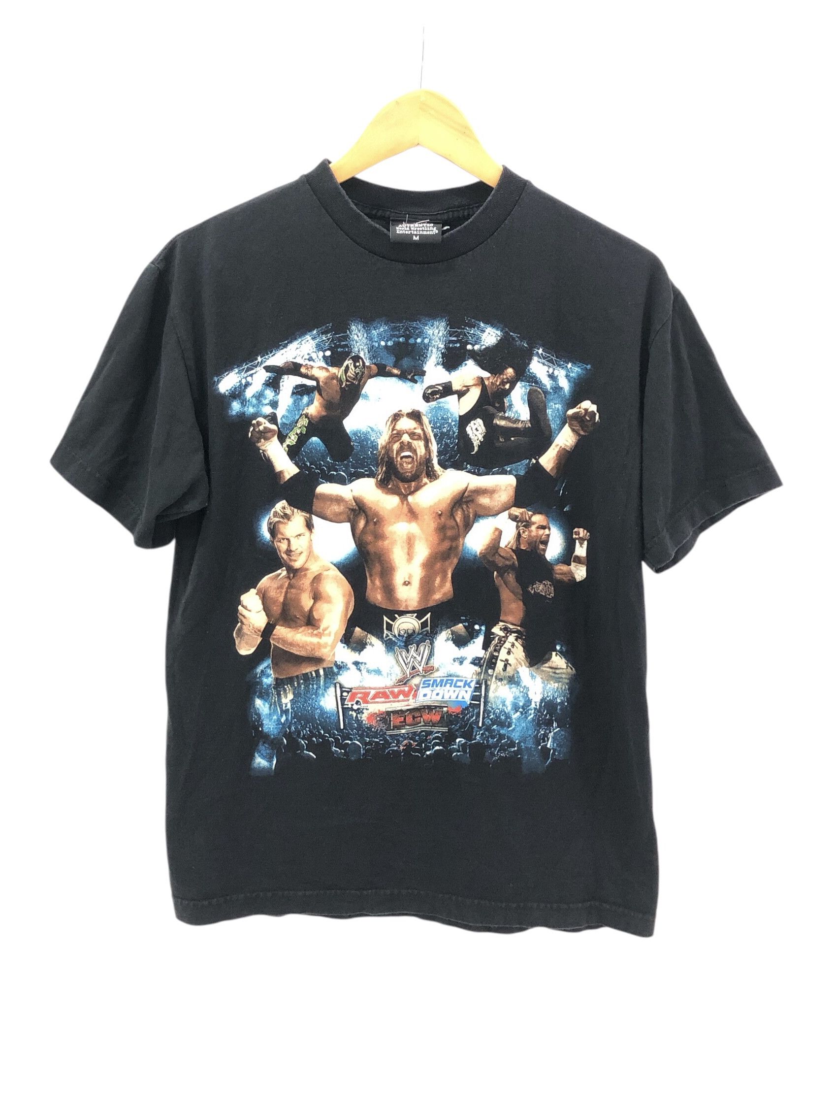 WWE Vintage WWE Raw SmackDown ECW Superstar Tee (2000s) – Medium Size US M / EU 48-50 / 2 - 1 Thumbnail