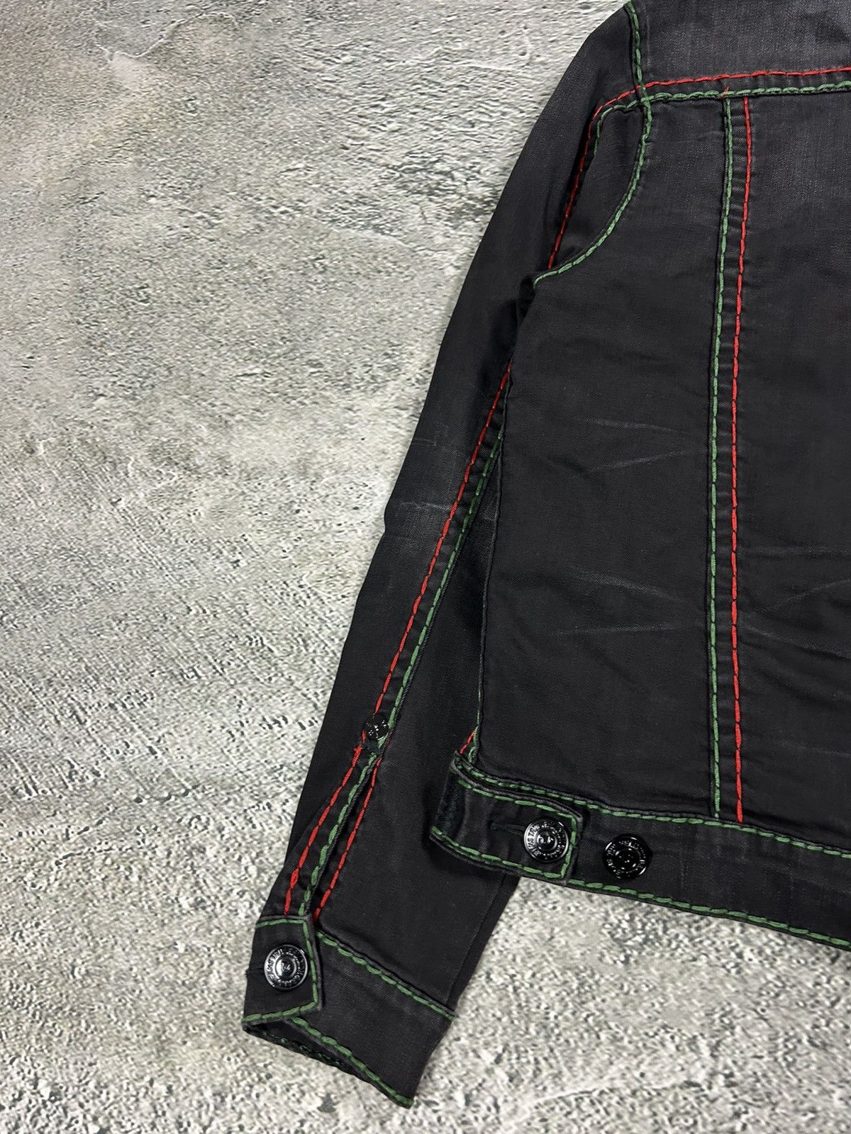 True Religion True Religion denim jacket trucker black green red Size US S / EU 44-46 / 1 - 8 Thumbnail
