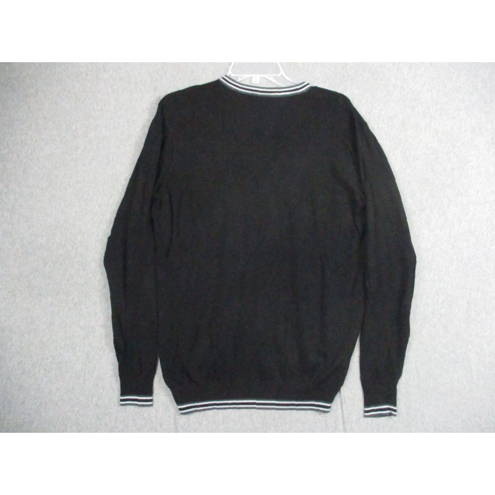 TravisMathew Travis Mathew Sweater Men M Black V Neck Button Striped Trim Golf Size US M / EU 48-50 / 2 - 5 Thumbnail