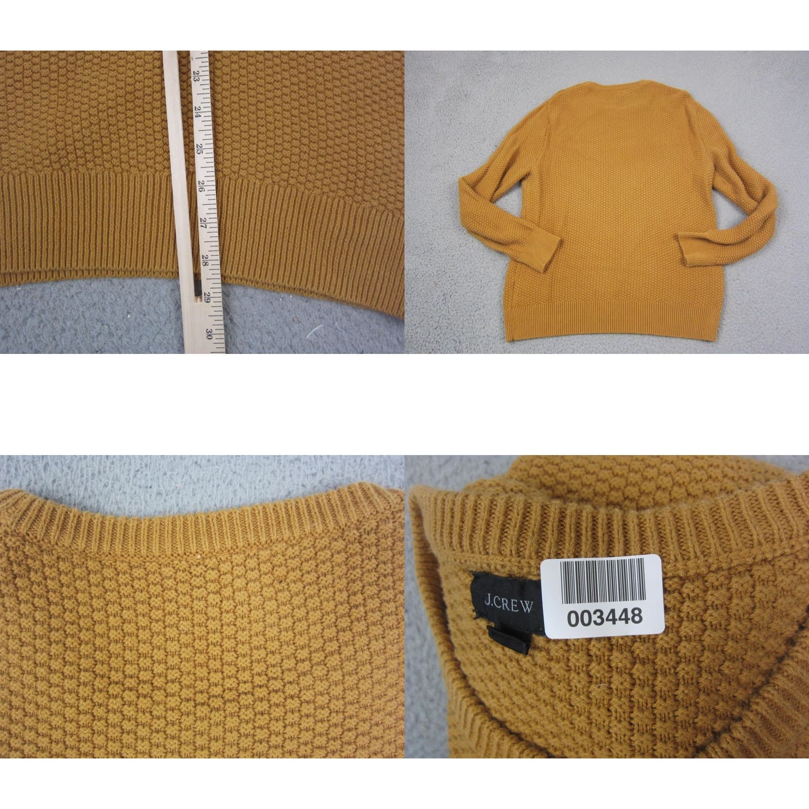 J.Crew J.CREW Sweater Mens M Gold Crew Neck Knit Pullover Regular Fit Wool Cotton City Classic 90s? Size US M / EU 48-50 / 2 - 8 Thumbnail