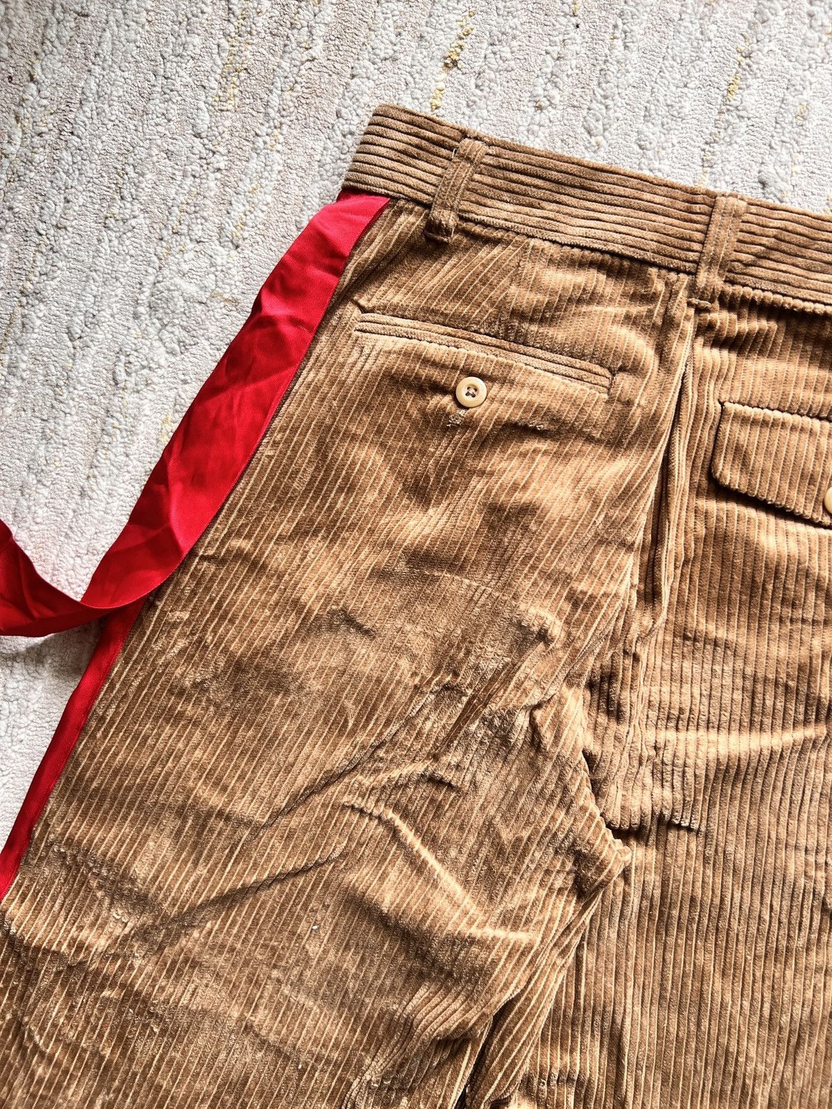 Japanese Brand × Undercover Gu Undercover Corduroy Baggy Wide Pants Size US 29 - 7 Thumbnail