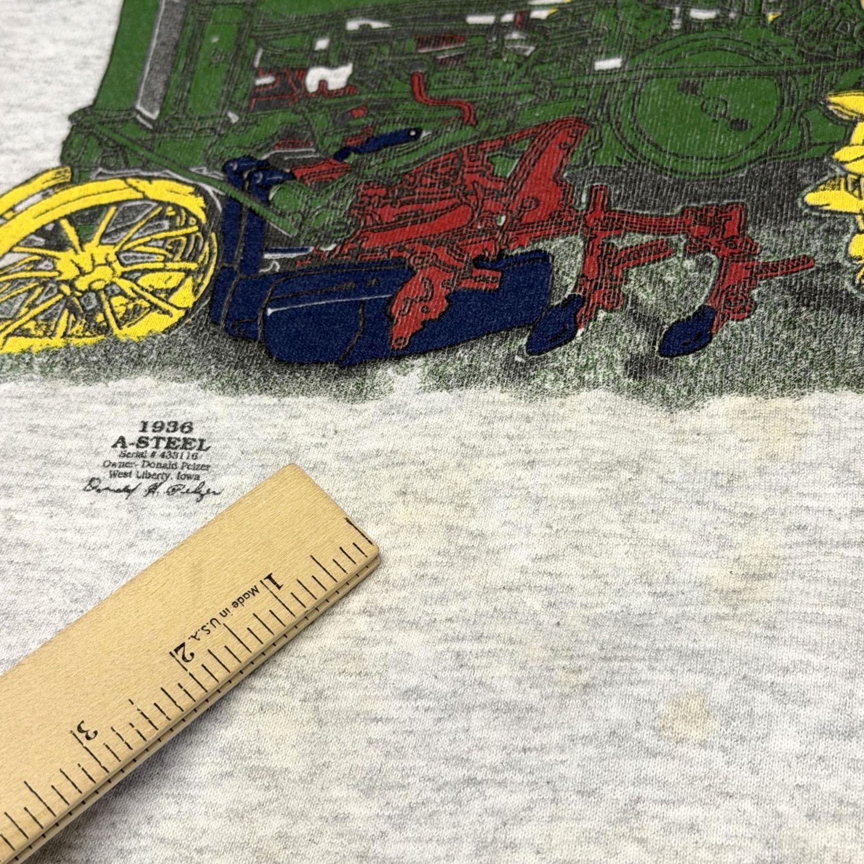 John Deere John Deere Sweatshirt Mens Large Gray Tractor Graphic Fleece Pullover Winter Crewneck Graphic Print Size US L / EU 52-54 / 3 - 2 Thumbnail