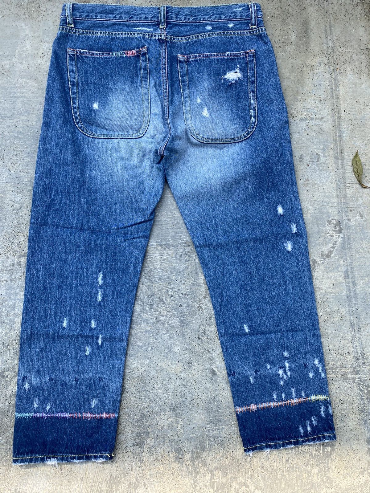 Tsumori Chisato VINTAGE TSUMORI CHISATO DISTRESSED BORO PUNK JAPAN Size US 32 / EU 48 - 2 Thumbnail