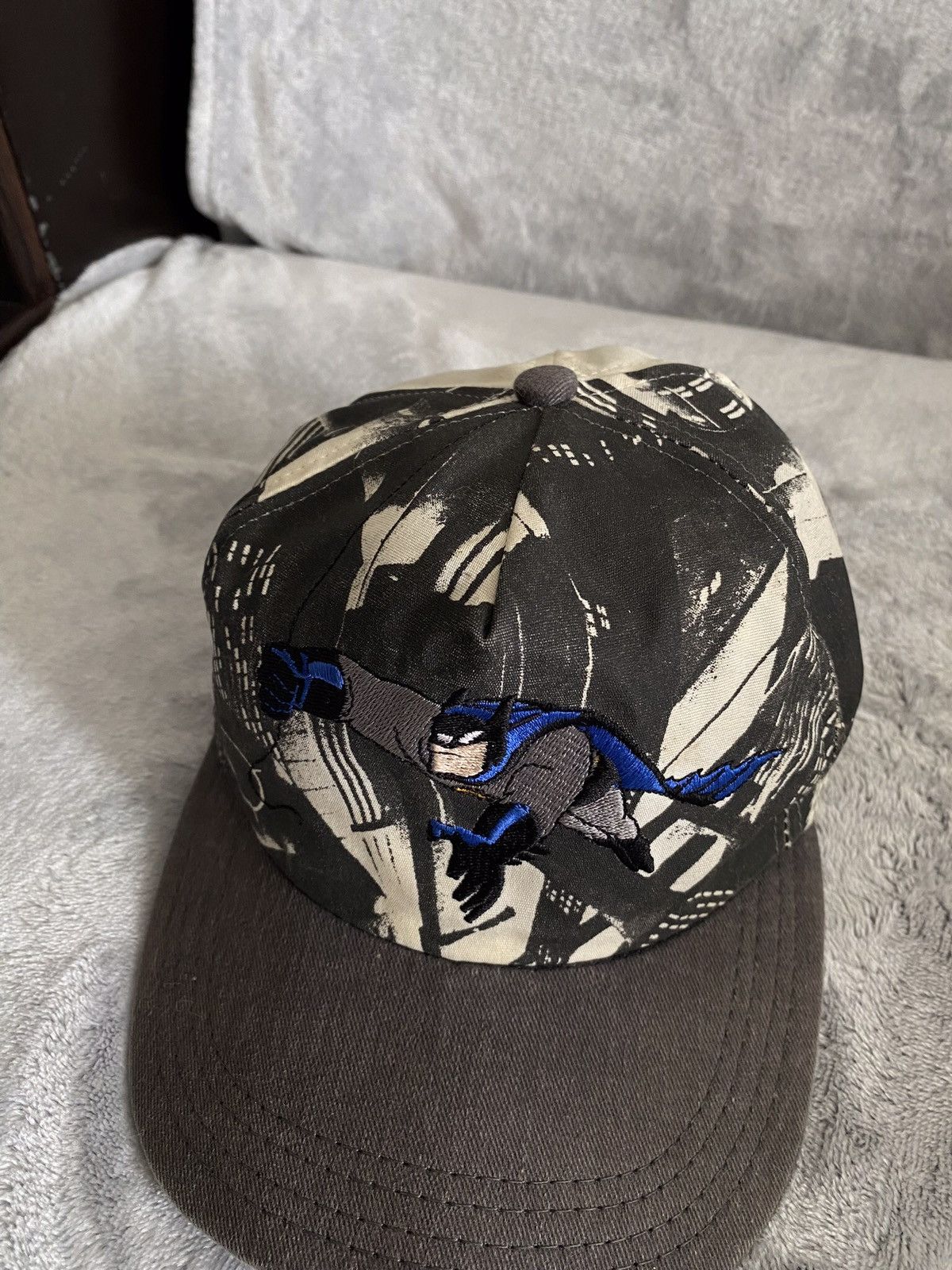 DC Comics × Vintage Vintage DC Comics Batman Full Print Cap Hat Size ONE SIZE - 3 Thumbnail