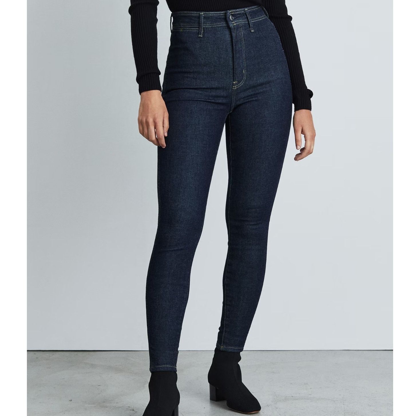 Everlane EUC Everlane The Way-High Skinny Jeans Sz. 226x28.50 Indigo Size 26" / US 2 / IT 38 - 4 Thumbnail