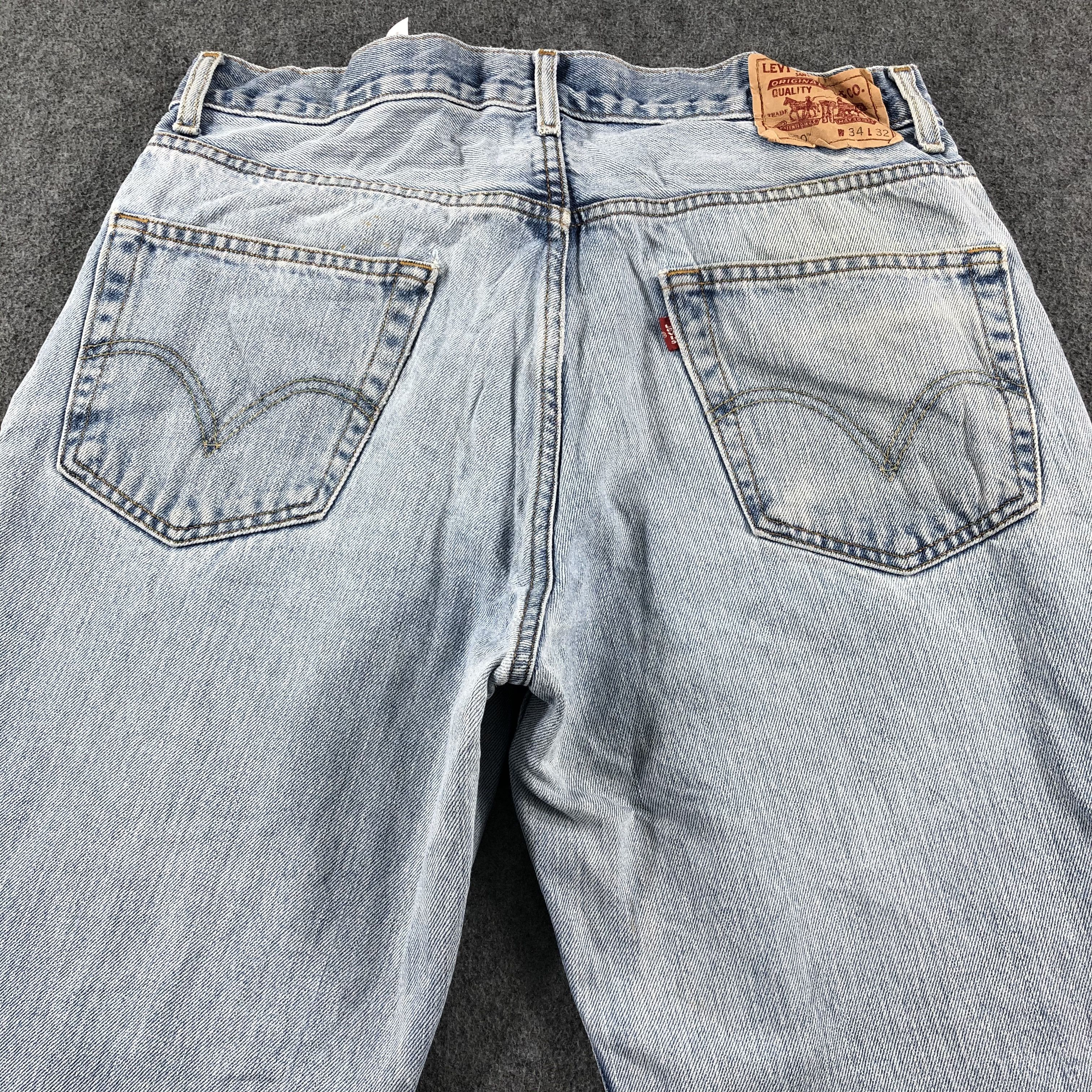 Levi's Vintage Blue Wash Levis 550 Jeans-J2377 Size US 33 - 4 Thumbnail