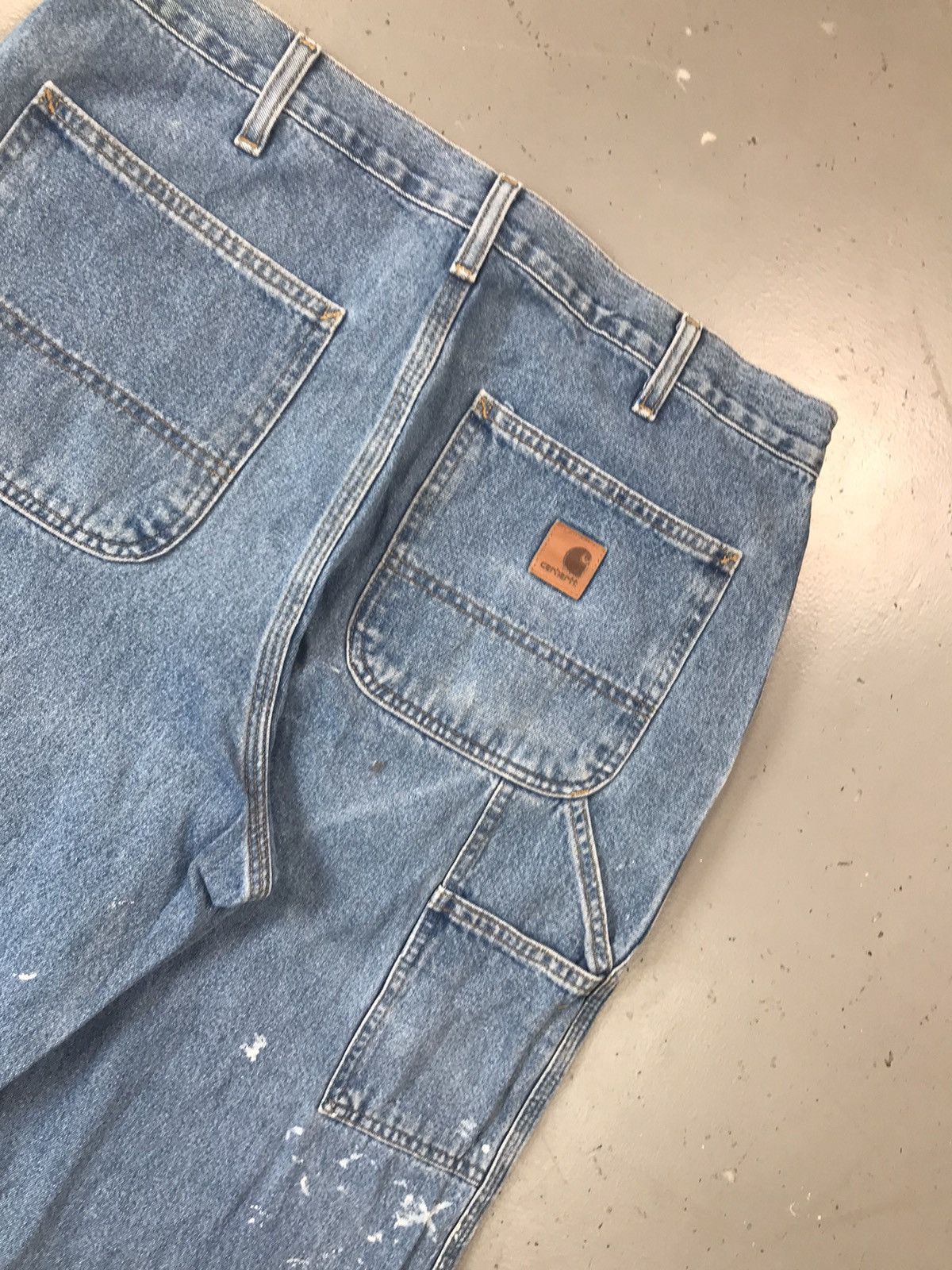 Carhartt Vintage Carhartt B13 STW painted dusty carpenter denim Size US 36 / EU 52 - 15 Thumbnail
