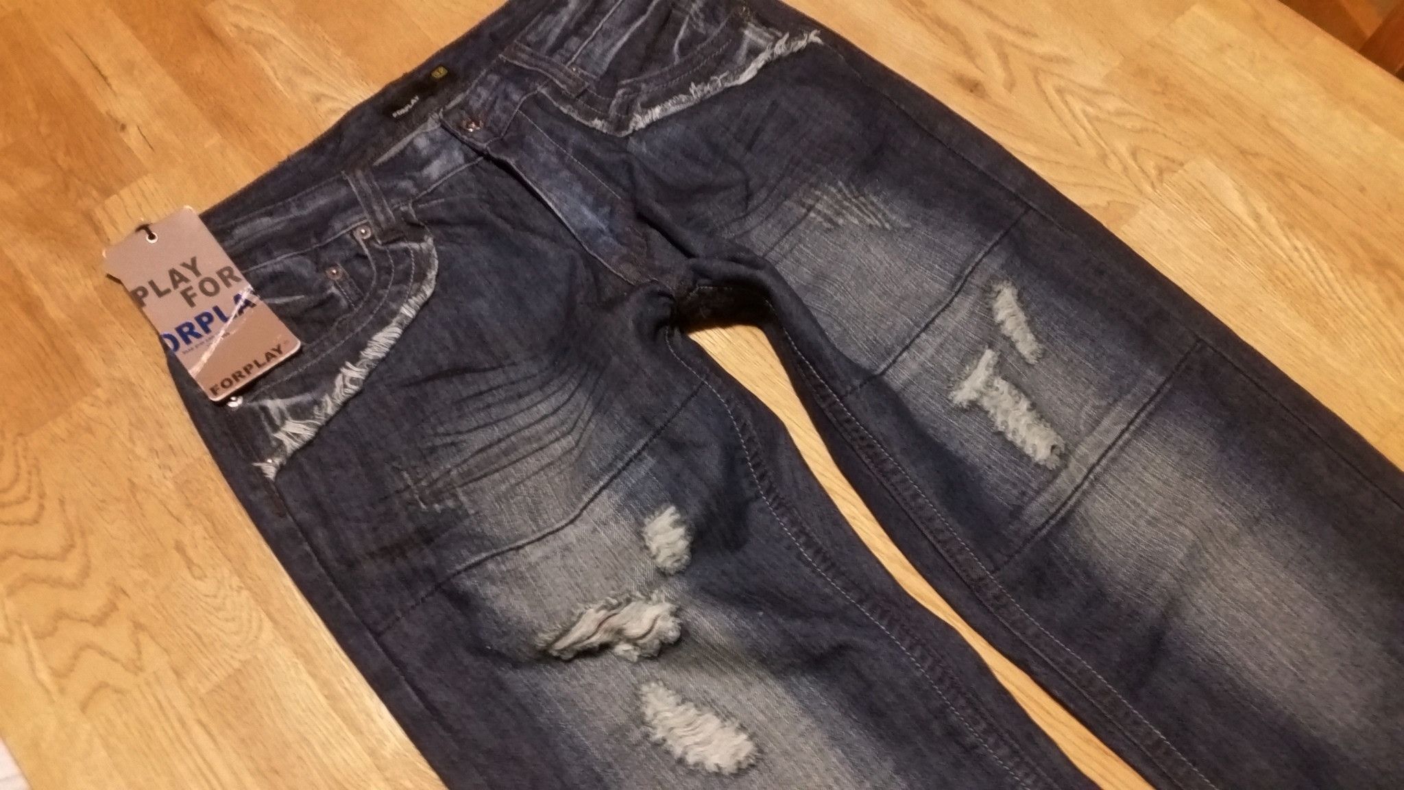 Evisu × If Six Was Nine 💥Insane 90s Distressed ForPlay Mudwash Ripped W34 L34 w32 Size US 34 / EU 50 - 4 Thumbnail