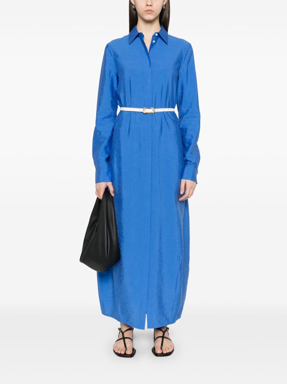 Toteme Blue Silk Chemisier Dress Size M / US 6-8 / IT 42-44 - 1 Thumbnail