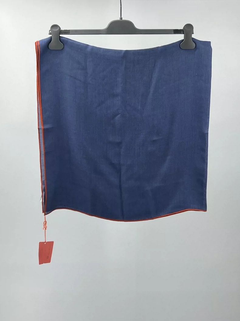 Loro Piana LORO PIANA Blue cashmere and silk blended scarf Size ONE SIZE - 2 Thumbnail